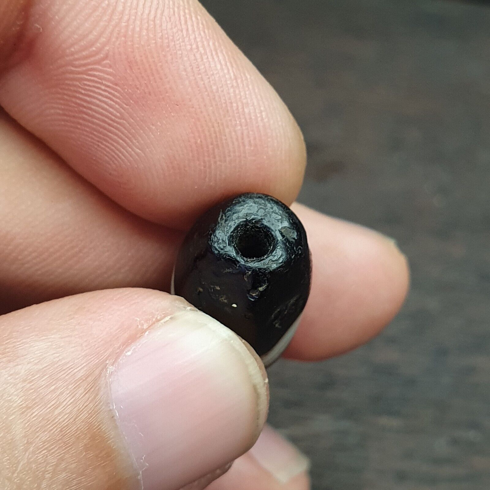 Lot 3 Ancient Himalayan Indo rare Agate Beads 2000+ years Old