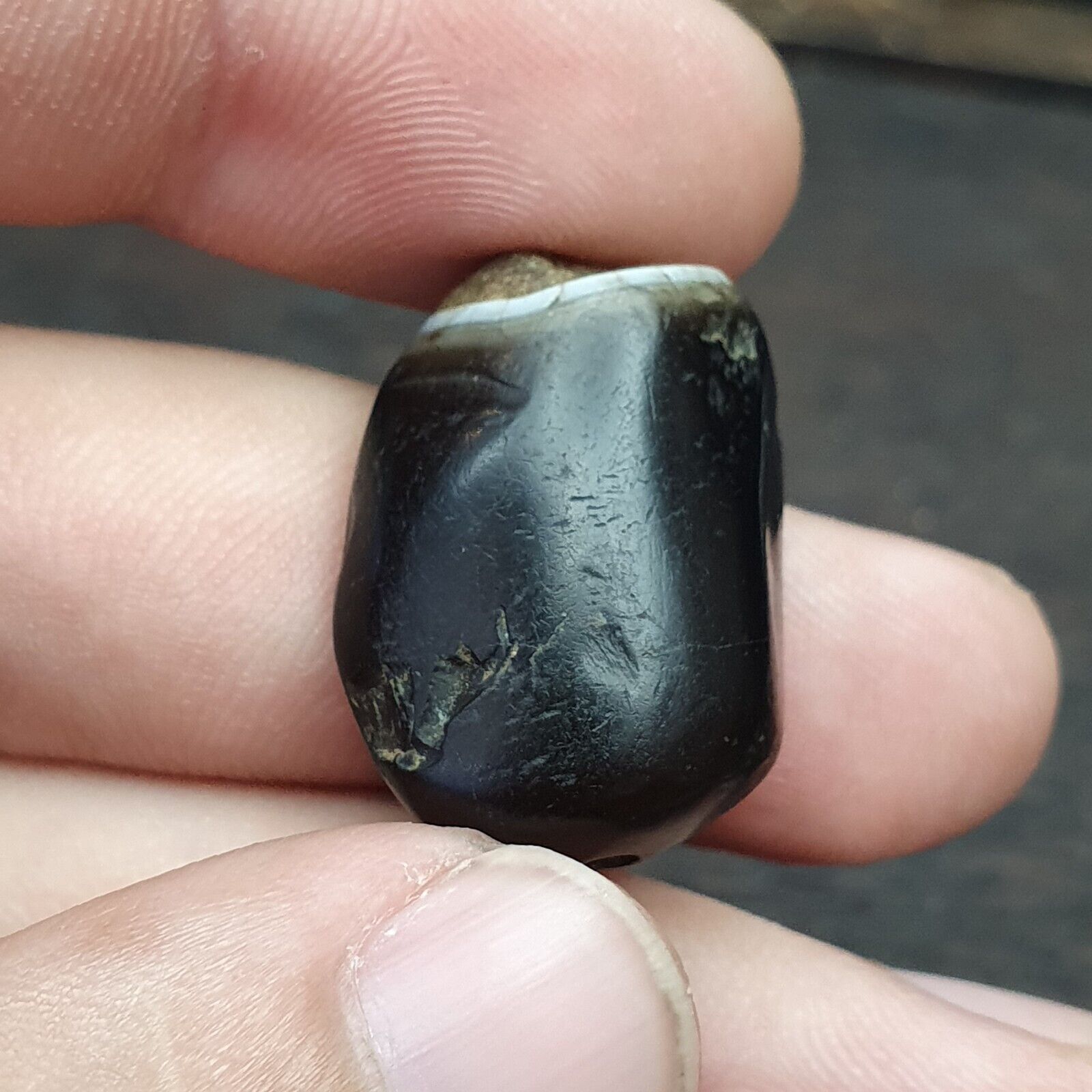 Lot 3 Ancient Himalayan Indo rare Agate Beads 2000+ years Old