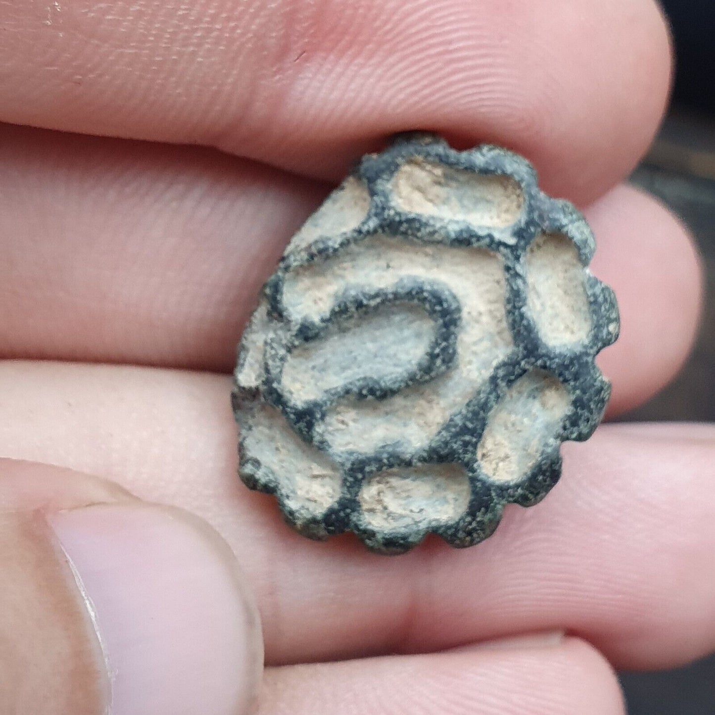 Lot 4 Alter Siegelstempel mit gravierter Steinperle, antikes achämenidisches Babylon, Sasanian