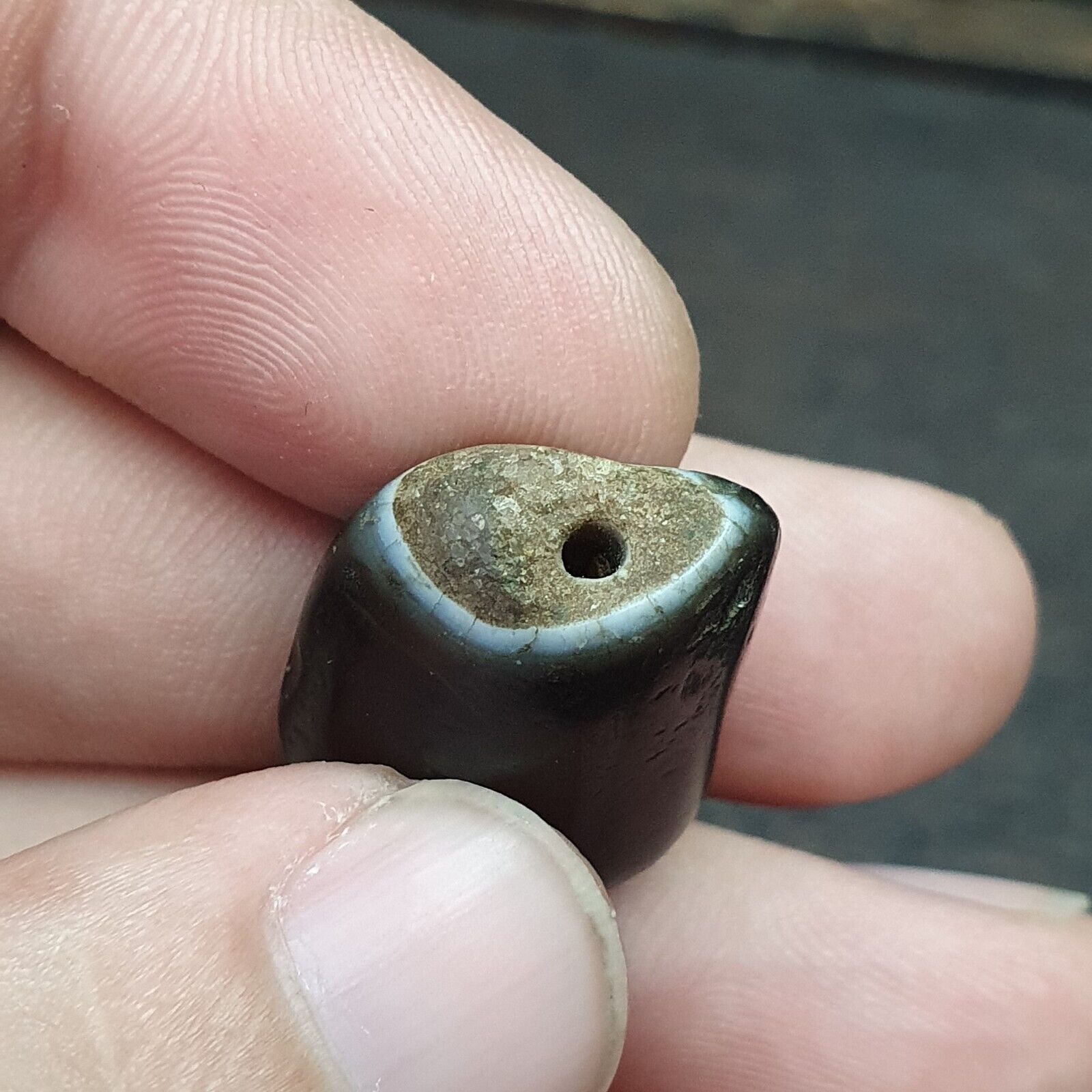 Lot 3 Ancient Himalayan Indo rare Agate Beads 2000+ years Old