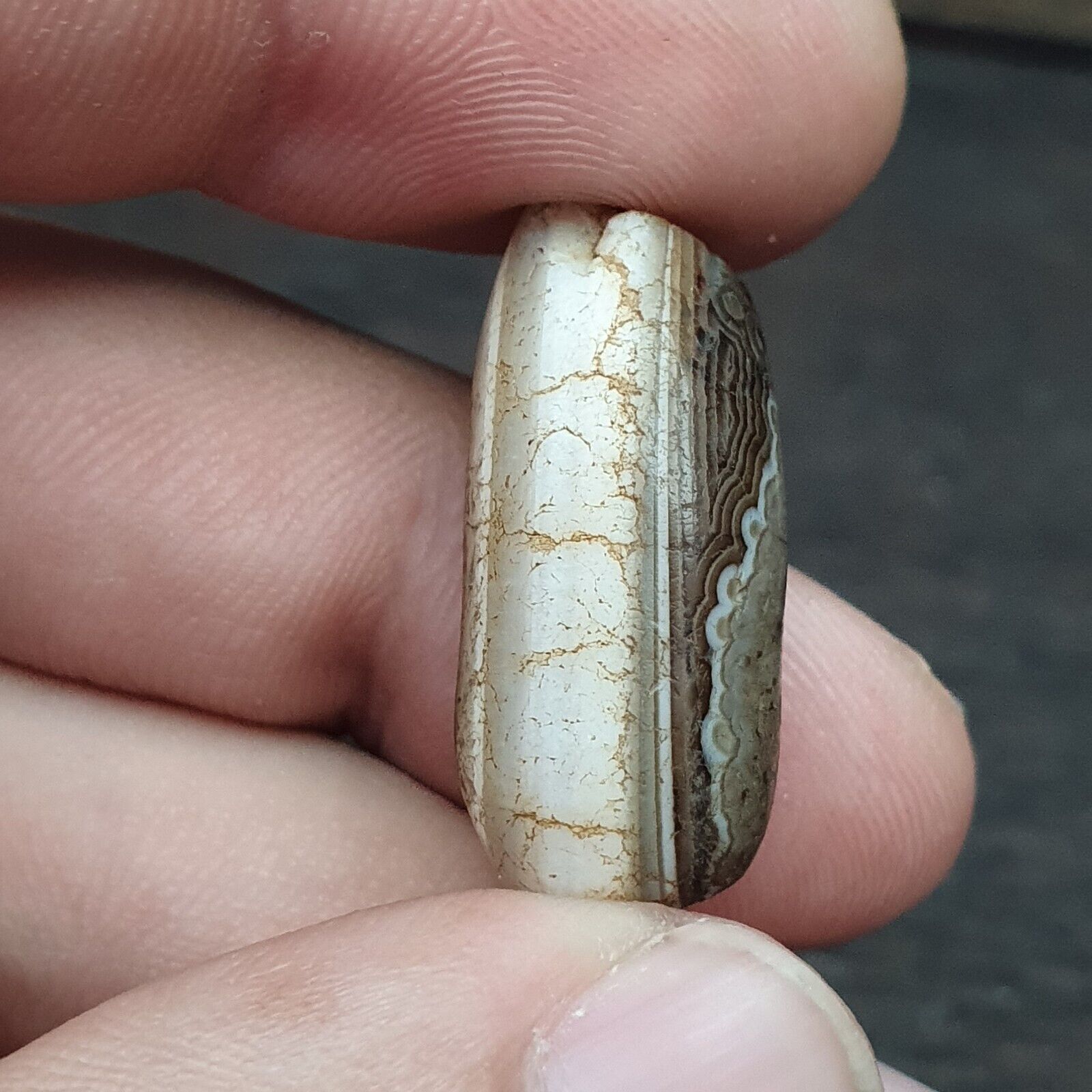 Lot 3 Ancient Himalayan Indo rare Agate Beads 2000+ years Old