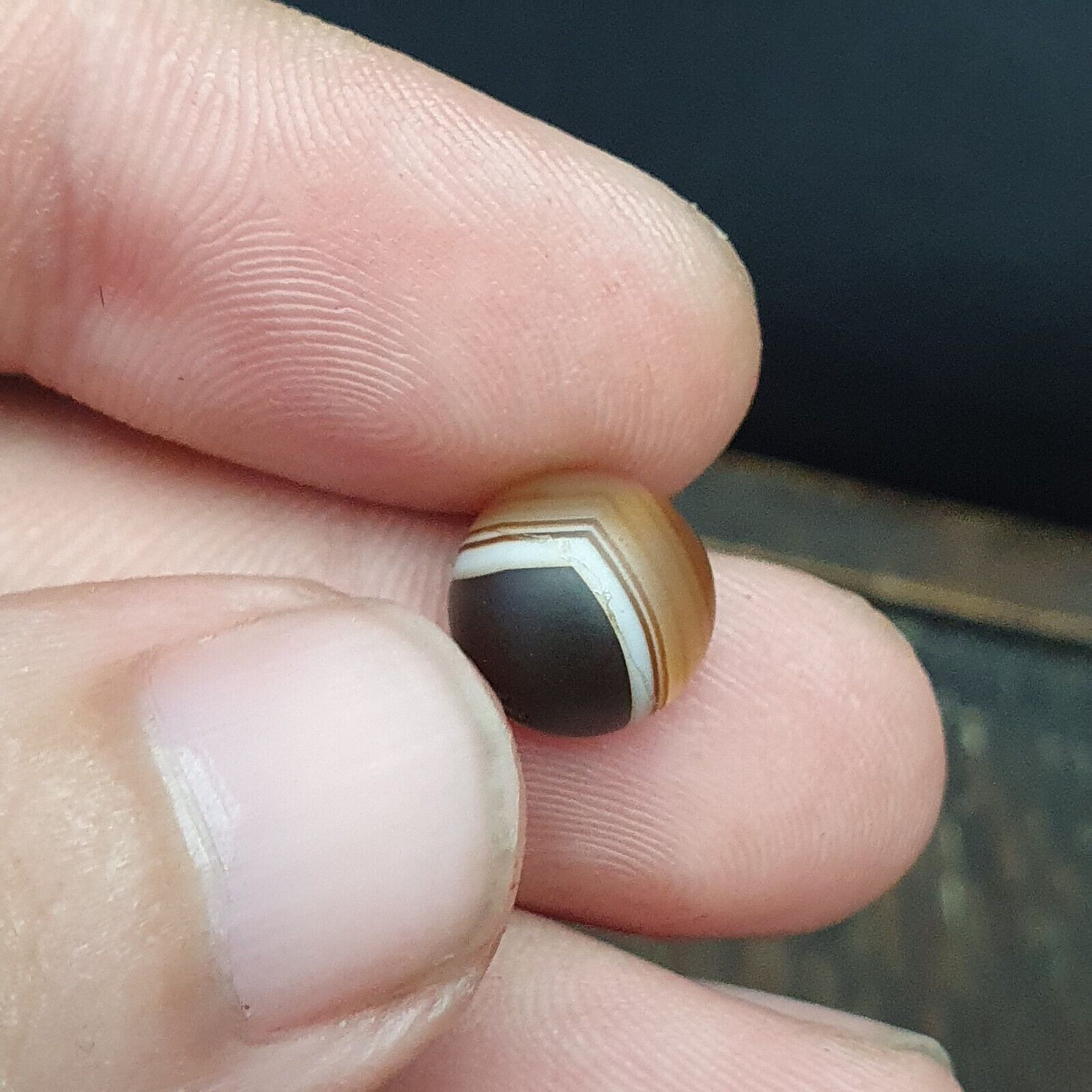 Lot 4 Old Seal Stamp Engraved Stone Bead Ancient Achaemenid Babylon Sasanian