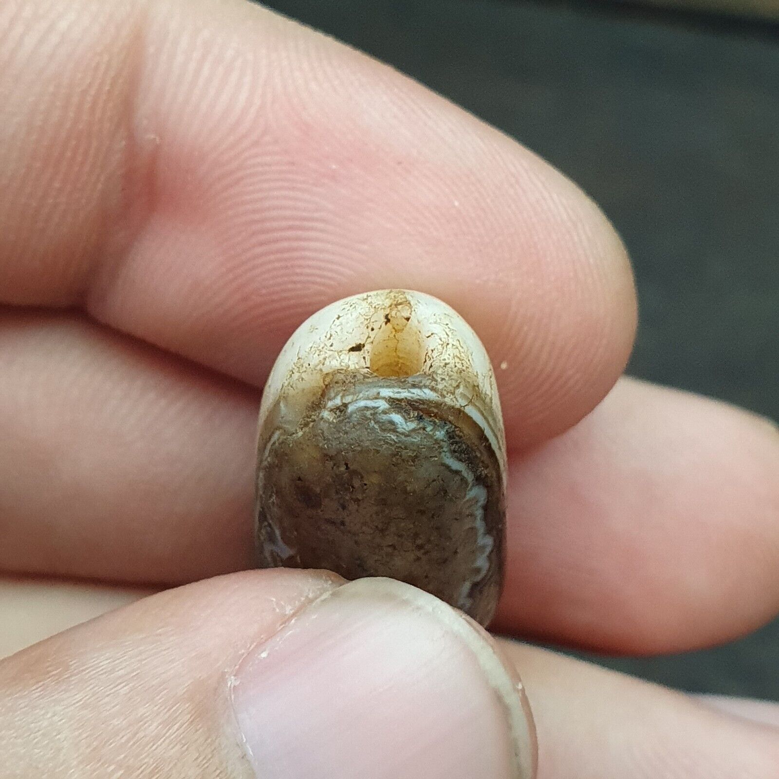 Lot 3 Ancient Himalayan Indo rare Agate Beads 2000+ years Old