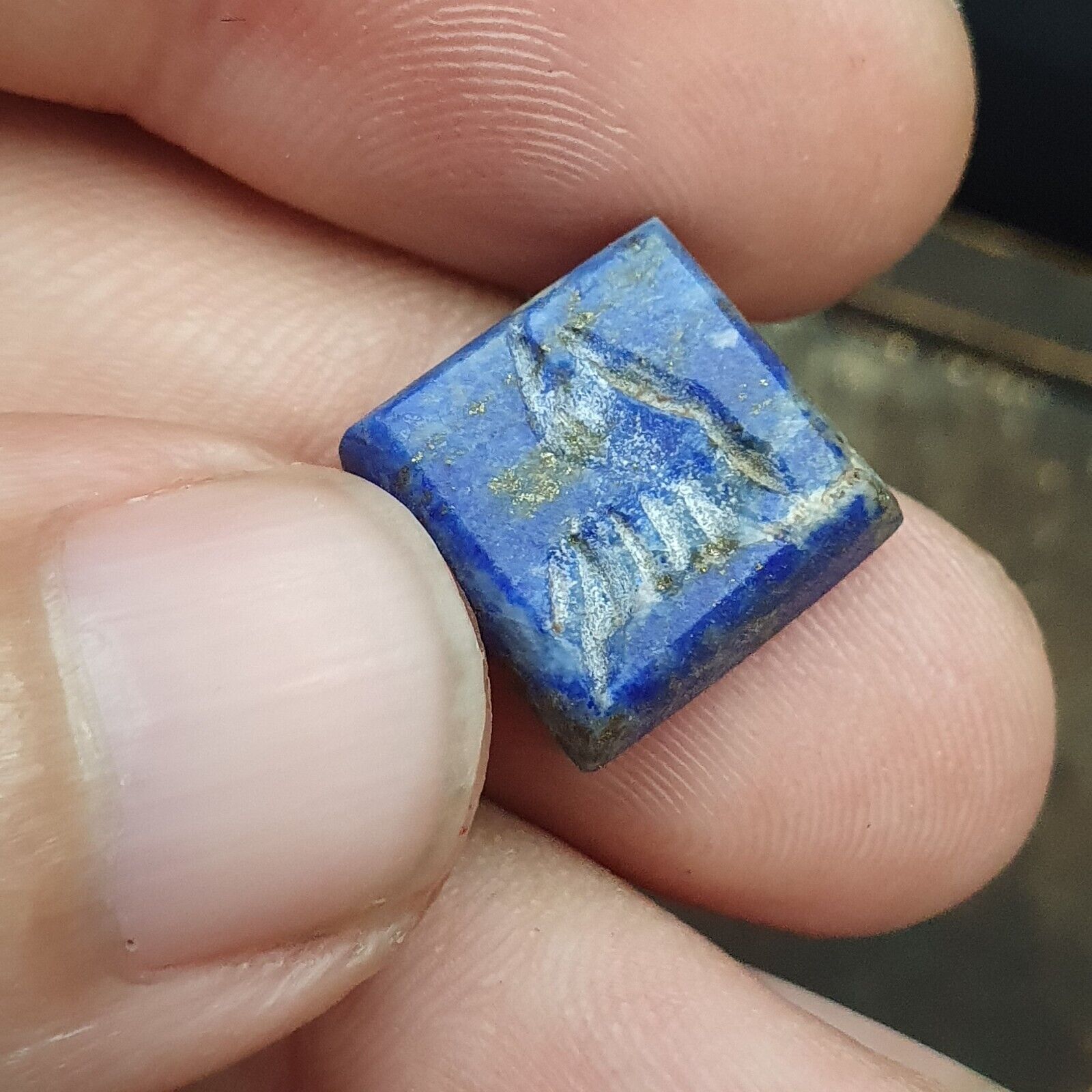 Lot 4 Old Seal Stamp Engraved Stone Bead Ancient Achaemenid Babylon Sasanian