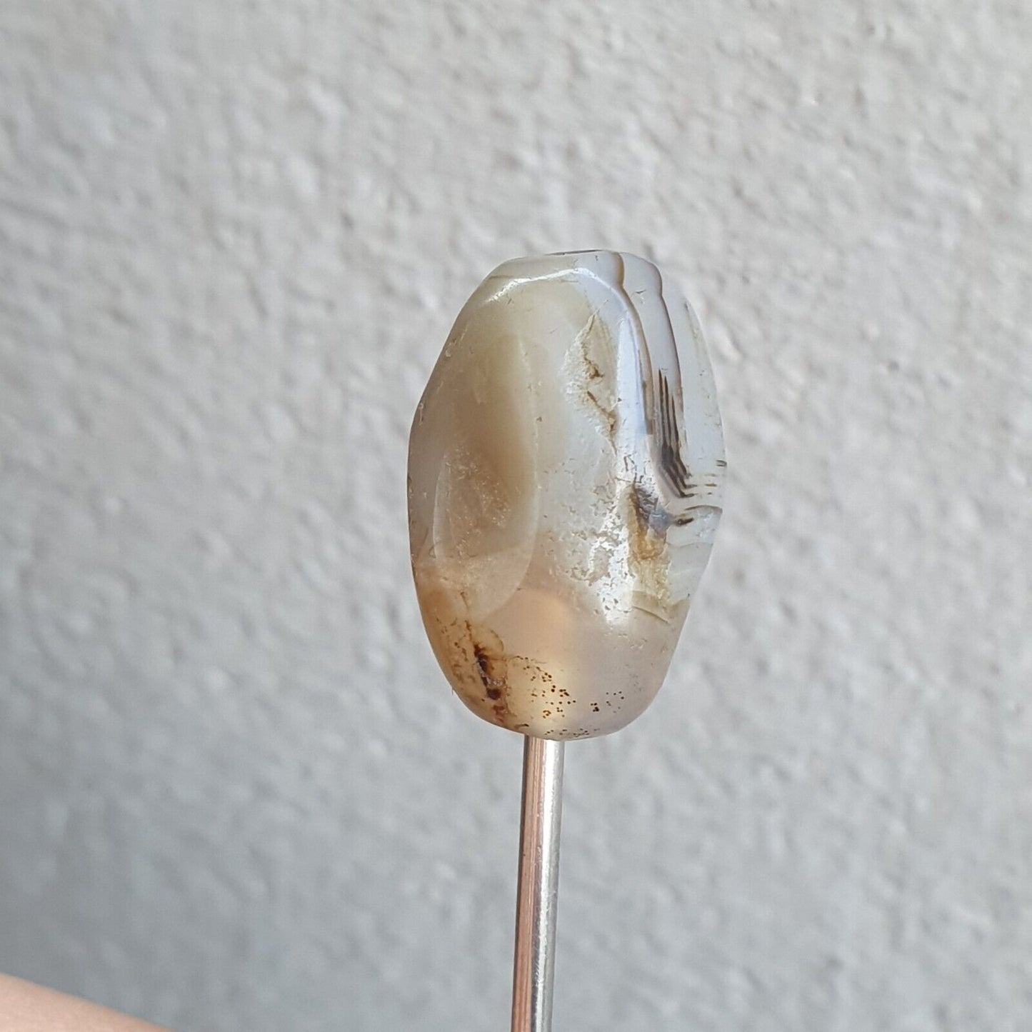 來自巴基斯坦的古代呼羅珊古董眼瑪瑙石珠護身符