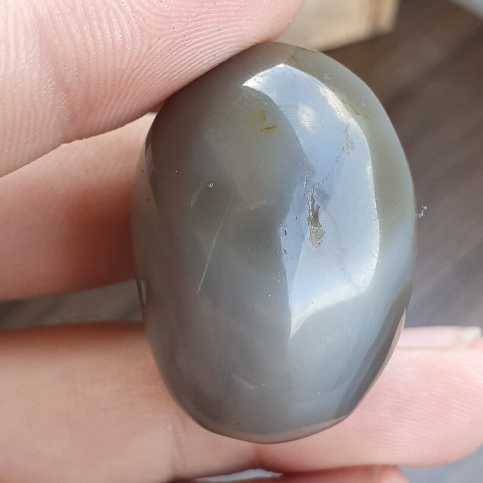 Antiker tibetischer Achat, antikes, seltenes Muster, Achatstein, Perlenamulett Nr. 12