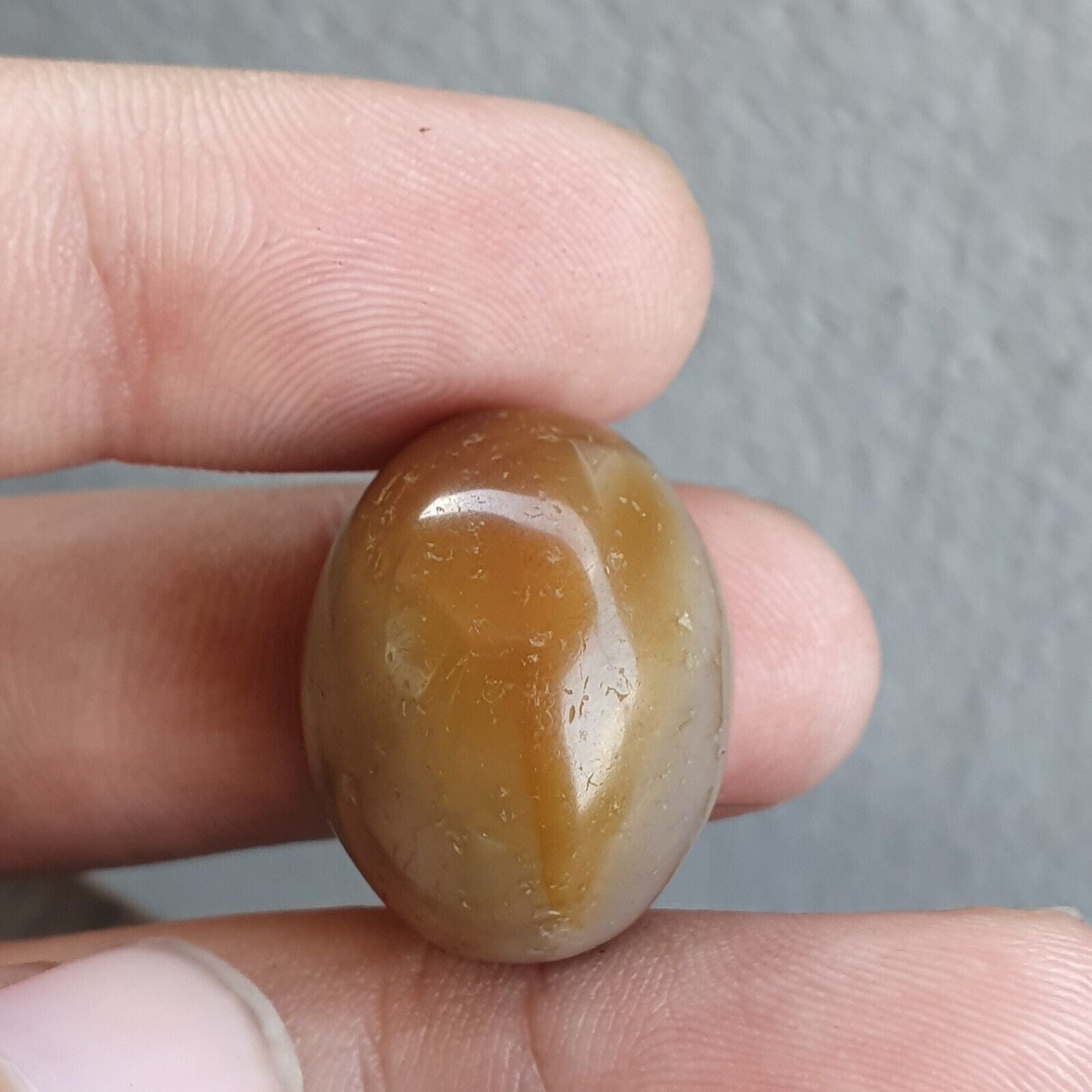 Lot of 3 Antique Ancient INDO Tibetan Himalayan Eye Agate stone Bead Amulet  #19