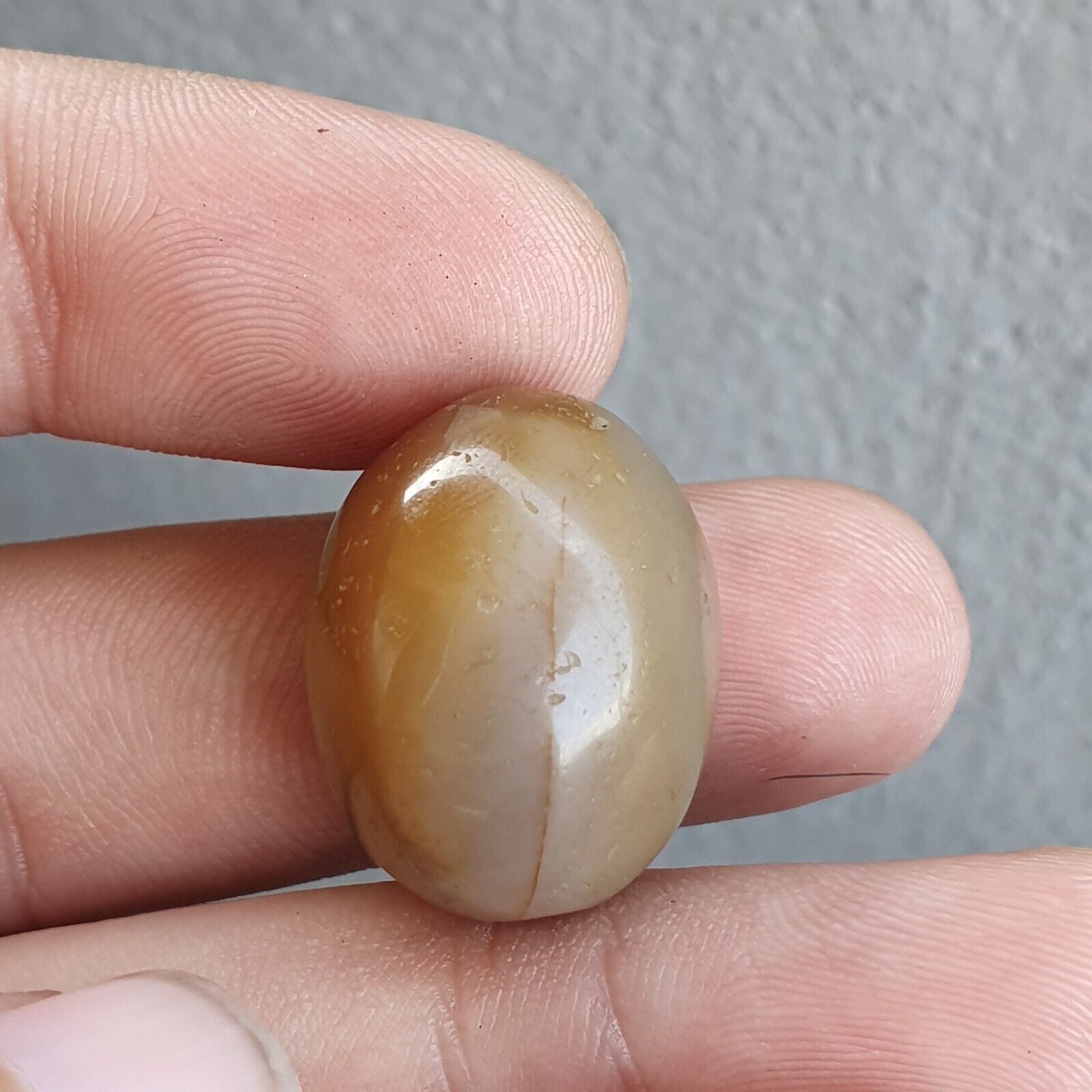 Lot of 3 Antique Ancient INDO Tibetan Himalayan Eye Agate stone Bead Amulet  #19