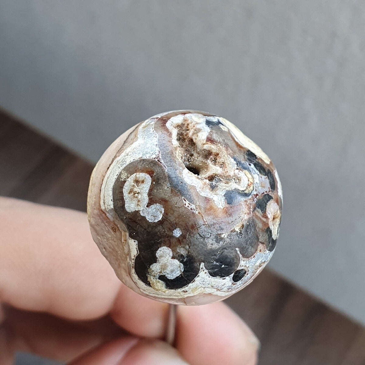 Ancient Khorasan Antique eye agate stone Bead Amulet #10