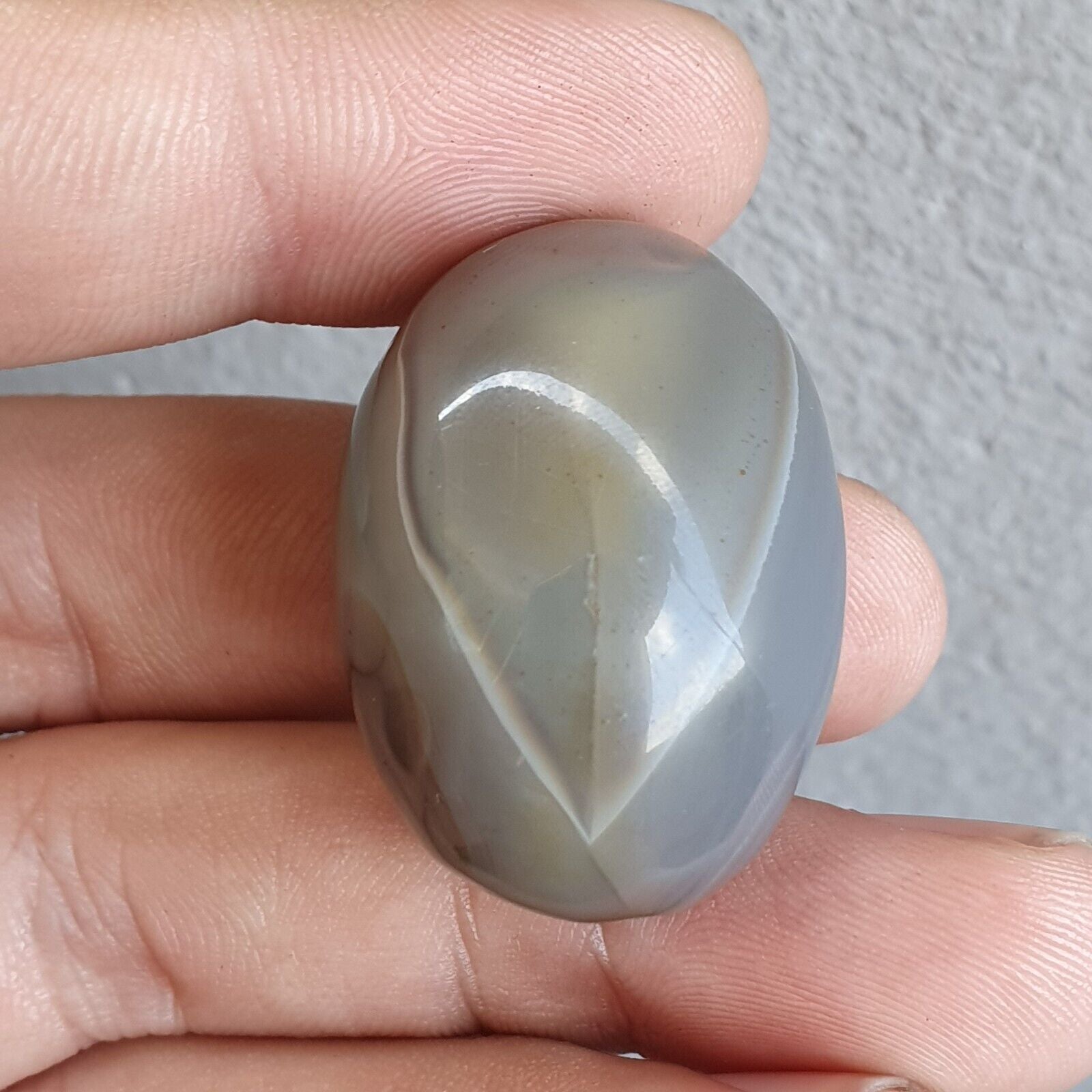 Antiker tibetischer Achat, antikes, seltenes Muster, Achatstein, Perlenamulett Nr. 12