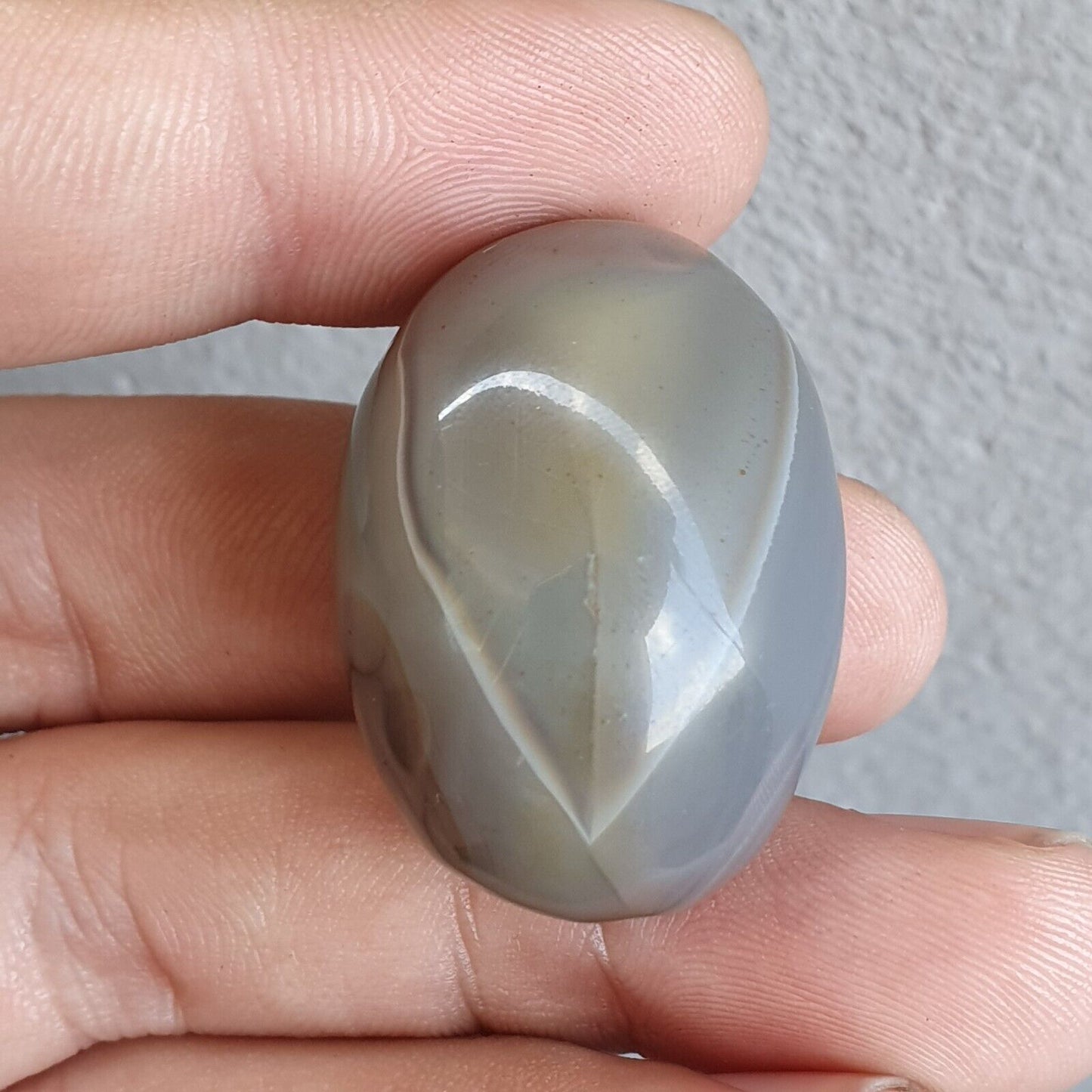 Antiker tibetischer Achat, antikes, seltenes Muster, Achatstein, Perlenamulett Nr. 12
