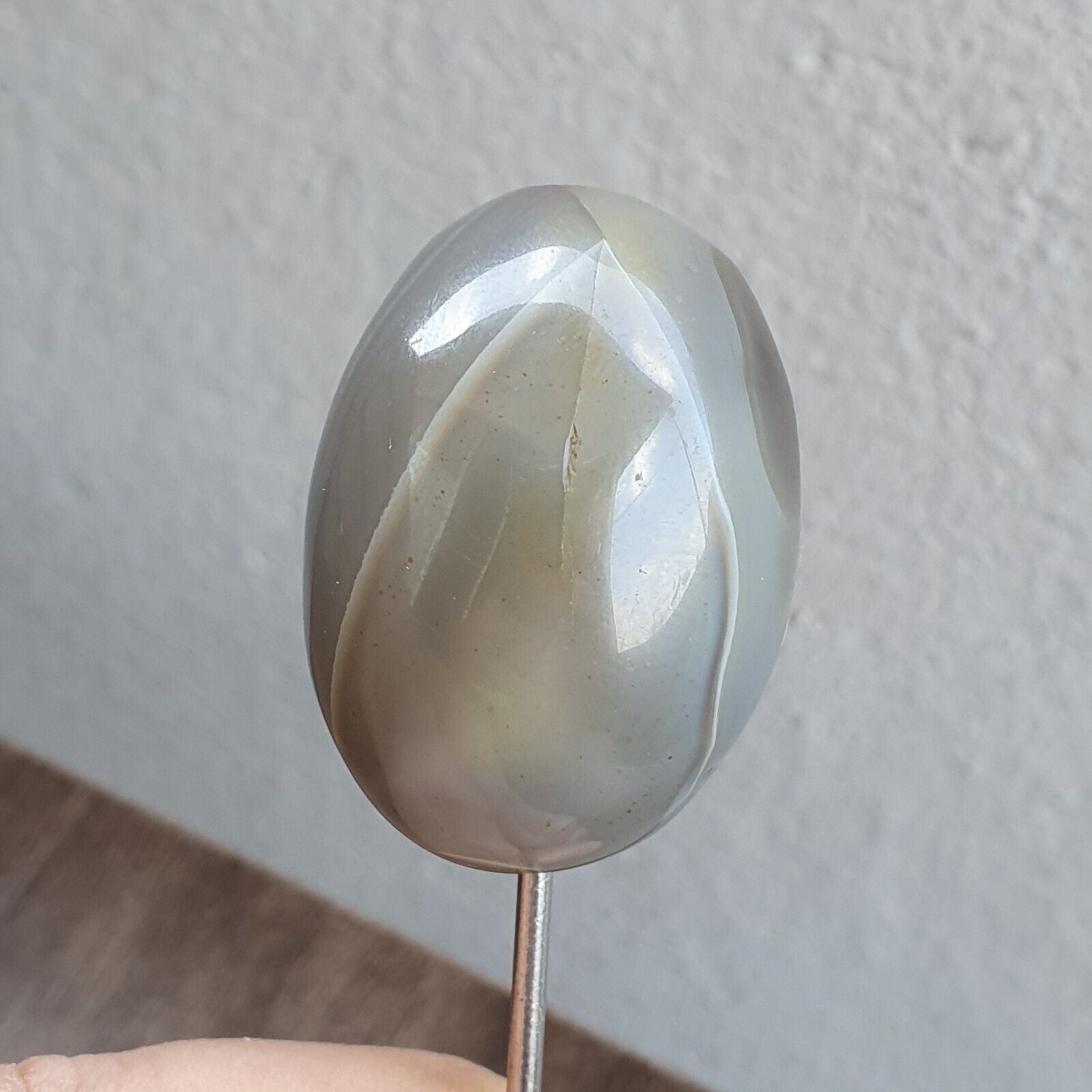 Antiker tibetischer Achat, antikes, seltenes Muster, Achatstein, Perlenamulett Nr. 12