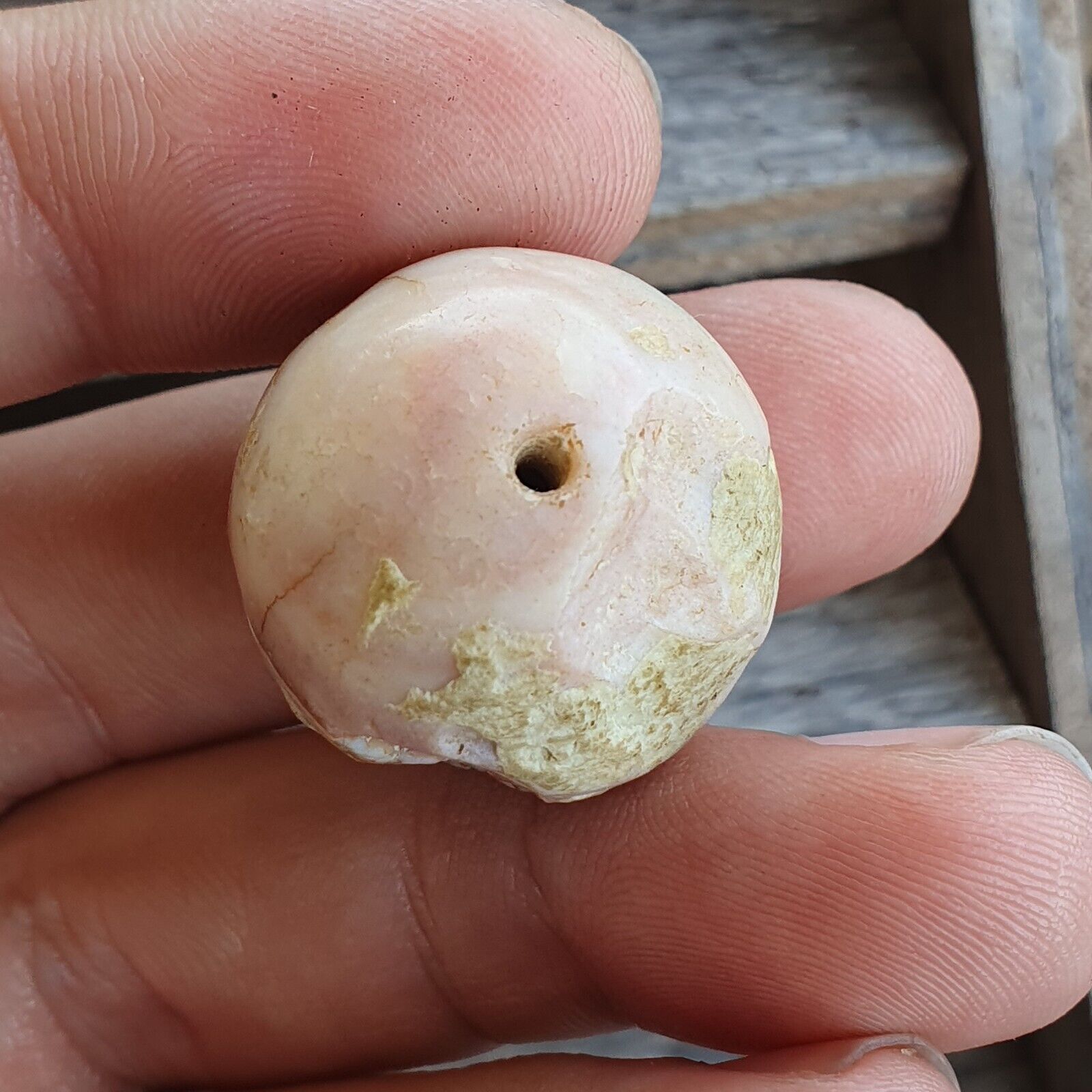 Ancient Khorasan Antique eye agate stone Bead Amulet #10