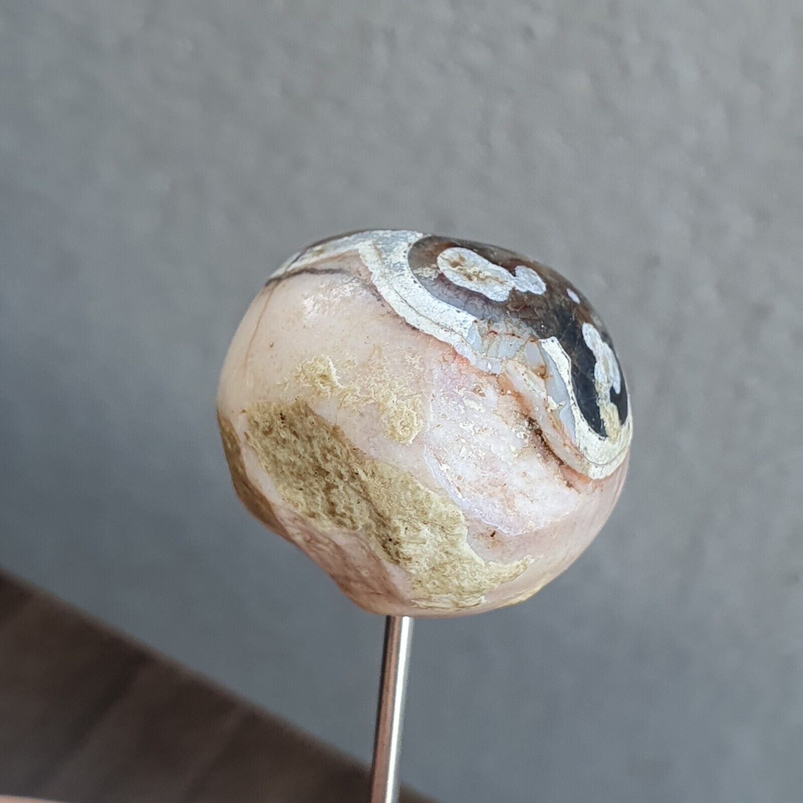 Ancient Khorasan Antique eye agate stone Bead Amulet #10