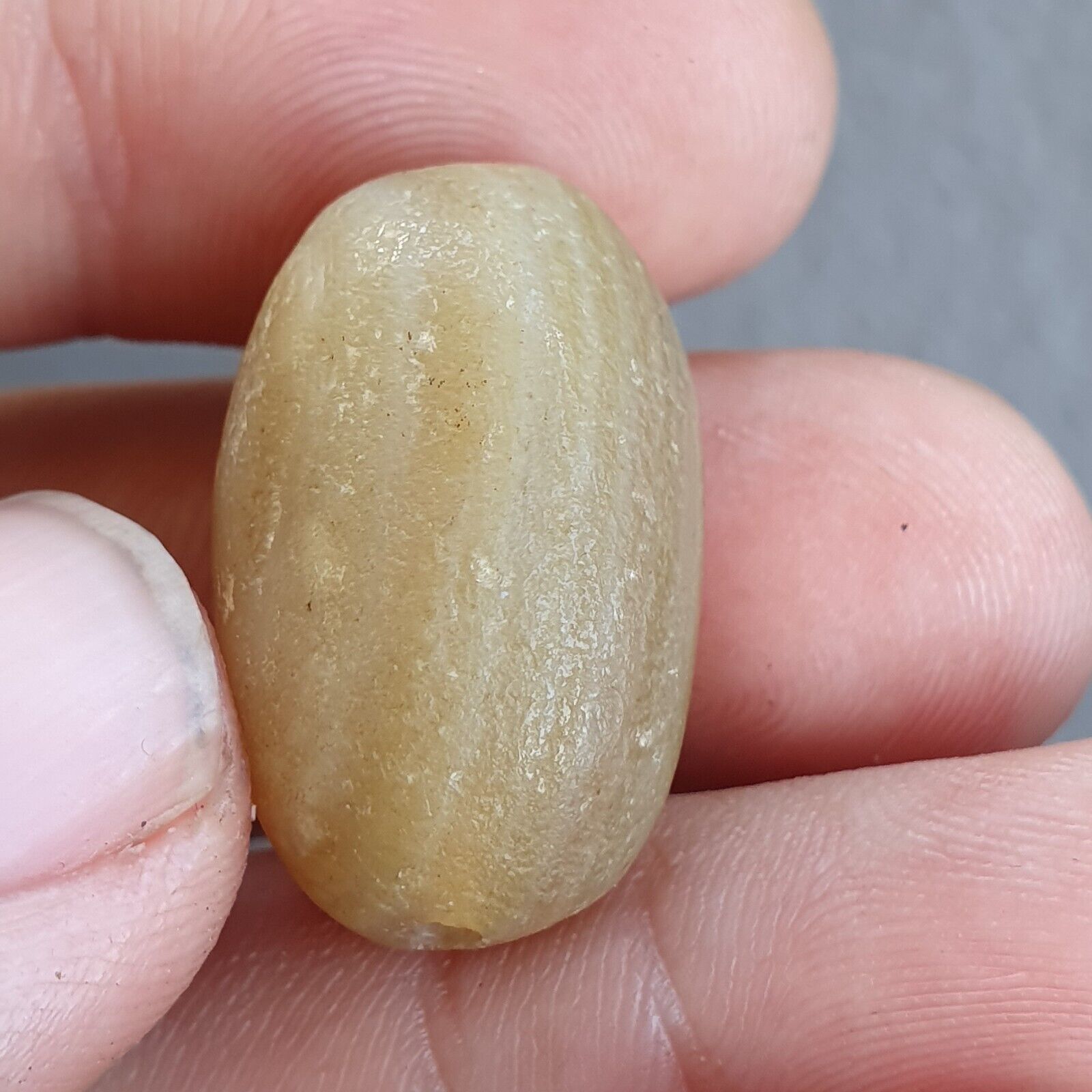 Lot of 3 Antique Ancient INDO Tibetan Himalayan Eye Agate stone Bead Amulet  #19