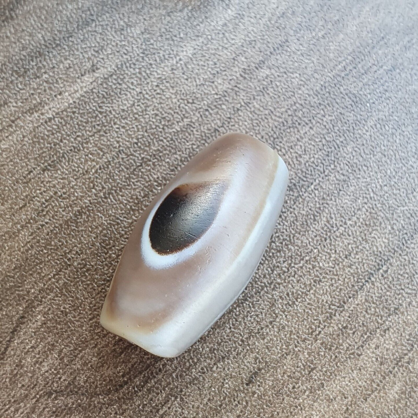 古董古代印度西藏喜馬拉雅眼瑪瑙石珠護身符 #18