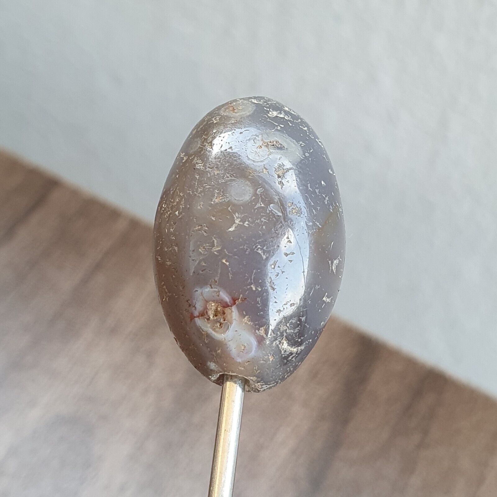 Antique Ancient INDO Himalaya Agate stone Bead Amulet 1000+ Years Old #13