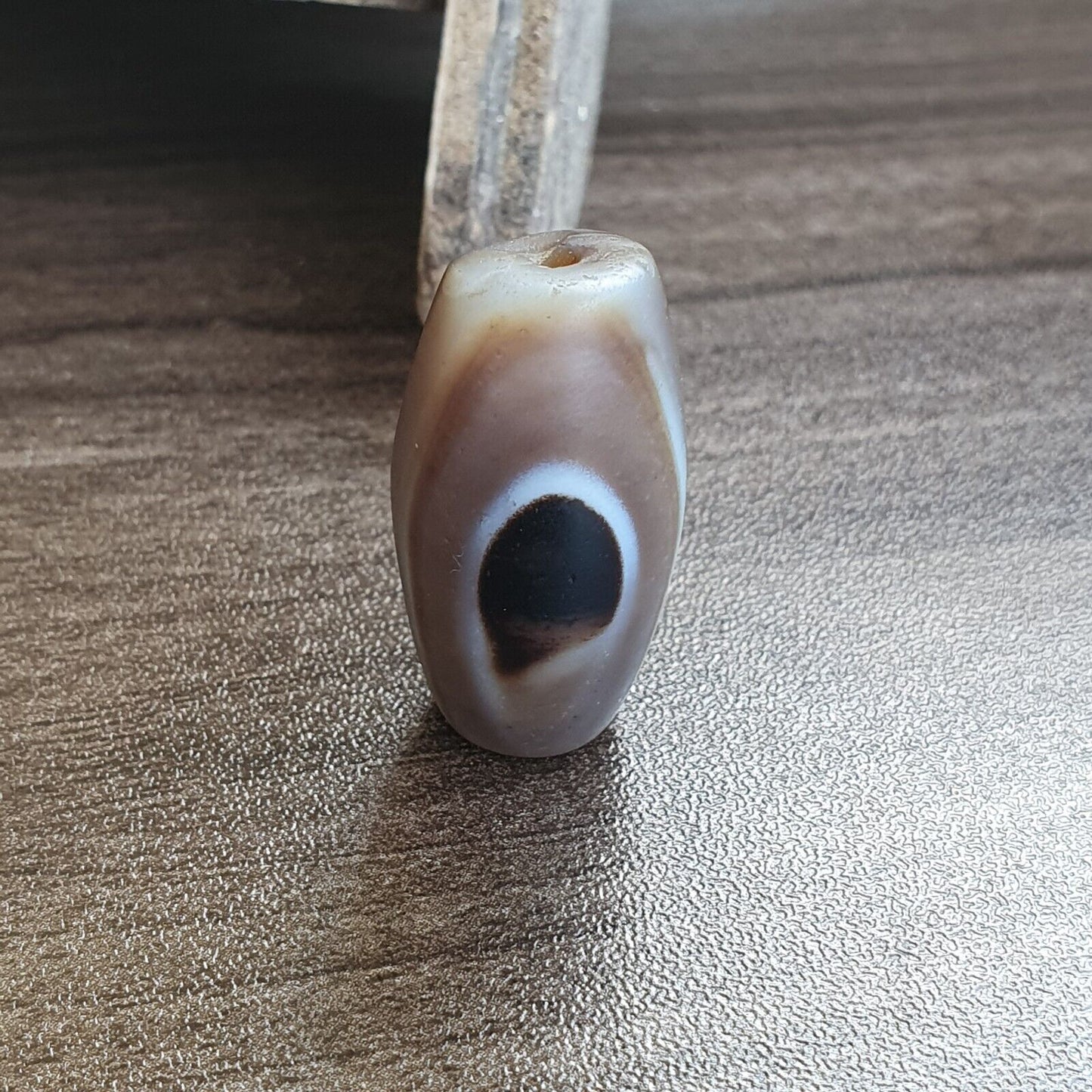 古董古代印度西藏喜馬拉雅眼瑪瑙石珠護身符 #18