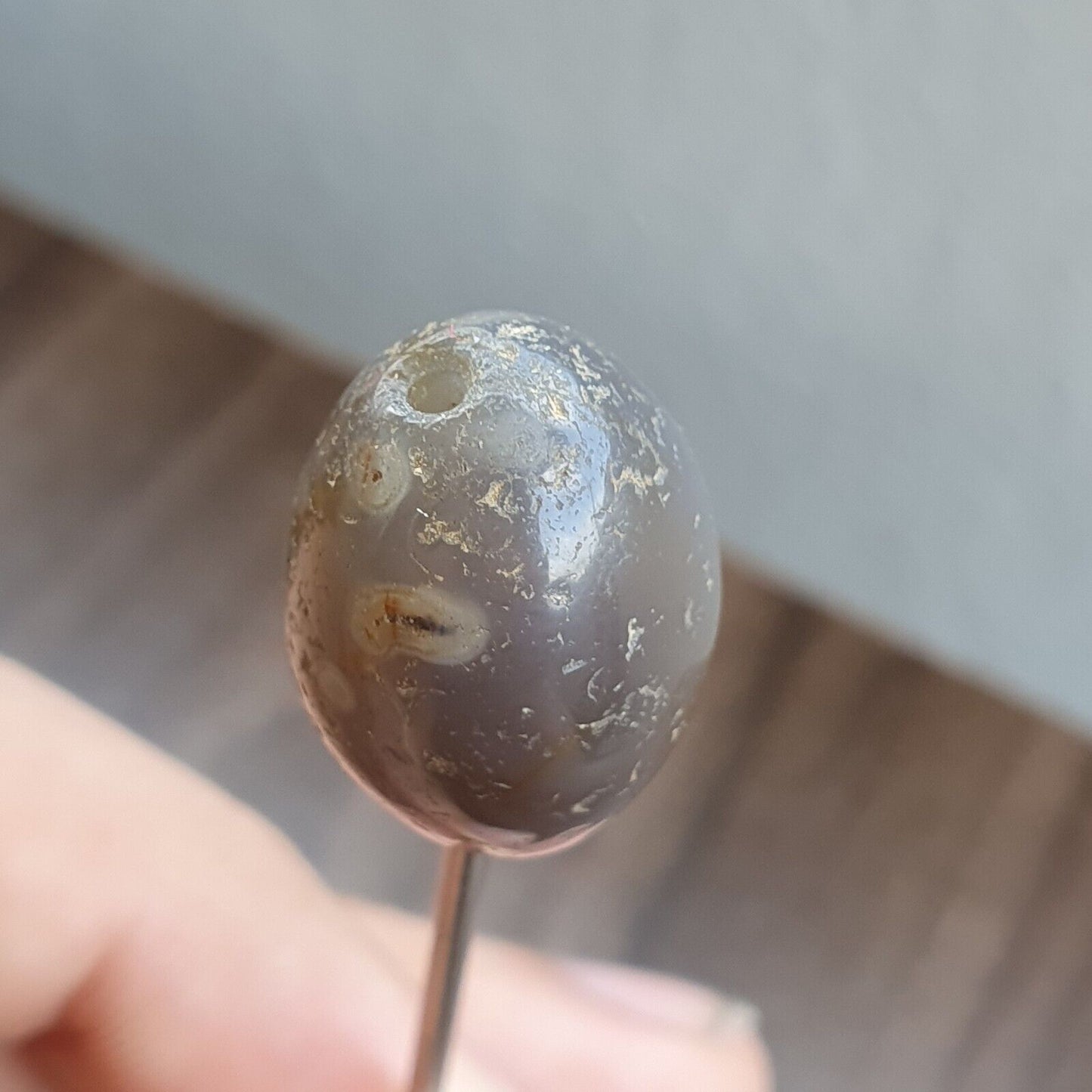 古董古代印度喜馬拉雅瑪瑙石珠護身符 1000 多年曆史 #13