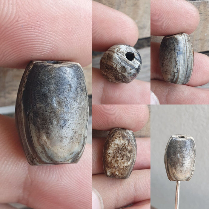 Ancient Khorasan Antique Eye Agate Stone Bead Amulet From Pakistan