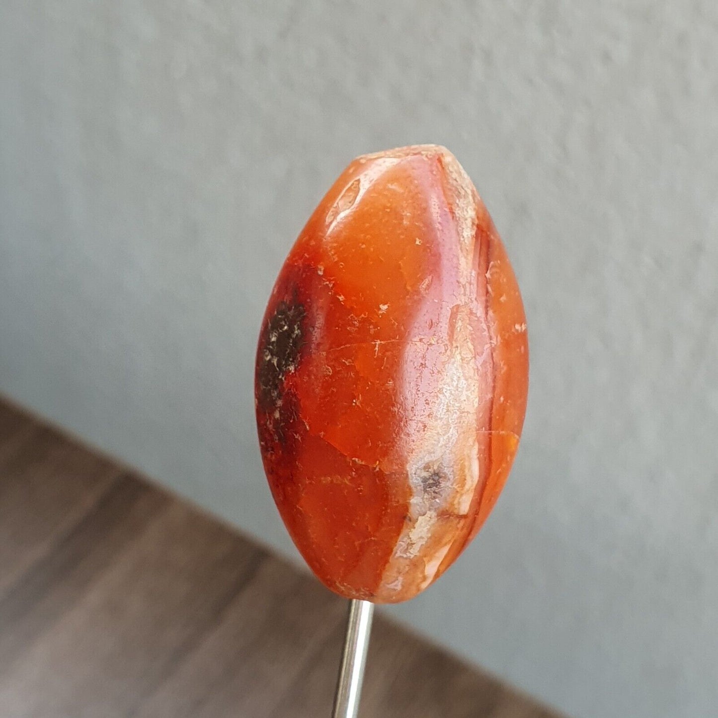 Antiker roter Achat, antikes Augen-Achat-Stein, Perlenamulett Nr. 11