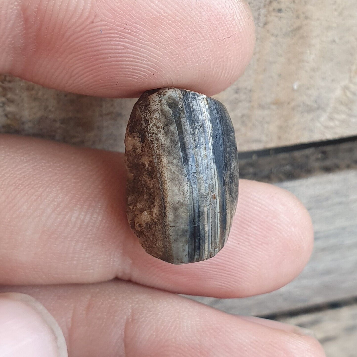 來自巴基斯坦的古代呼羅珊古董眼瑪瑙石珠護身符