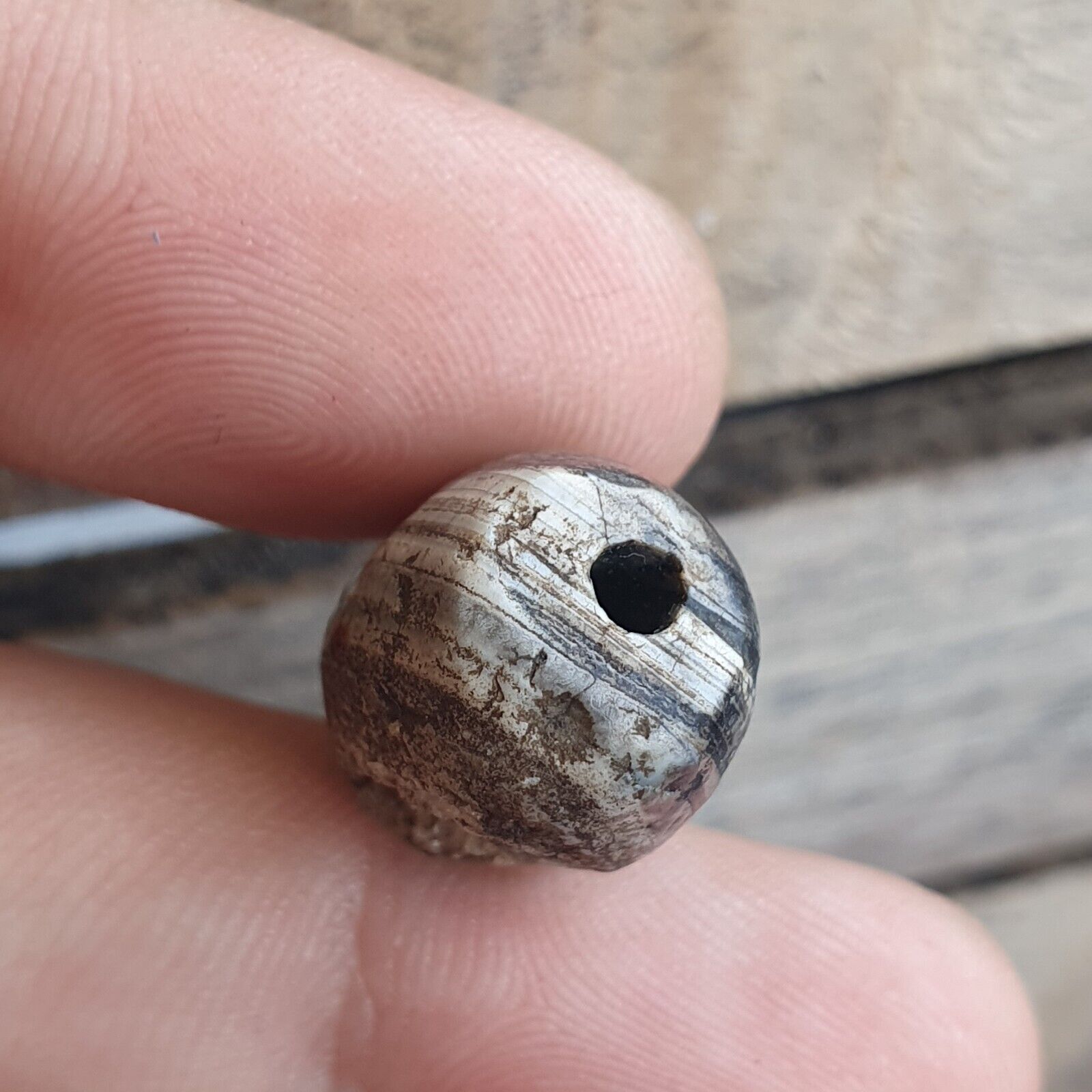 Ancient Khorasan Antique eye agate stone Bead Amulet From Pakistan