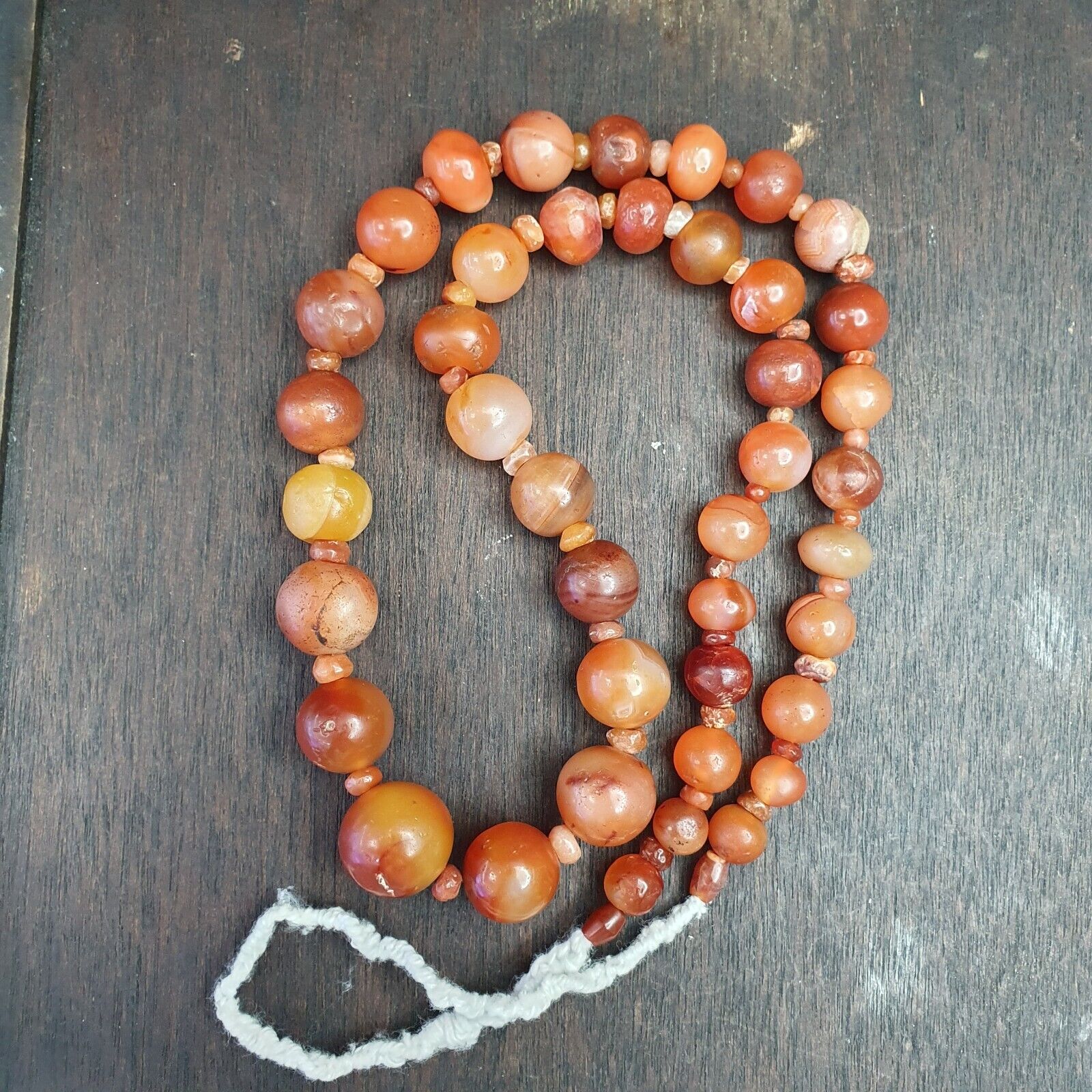 Lot Of Old Ancient Persian Carnelian Beads Agate Jewelry 1000+ years Old