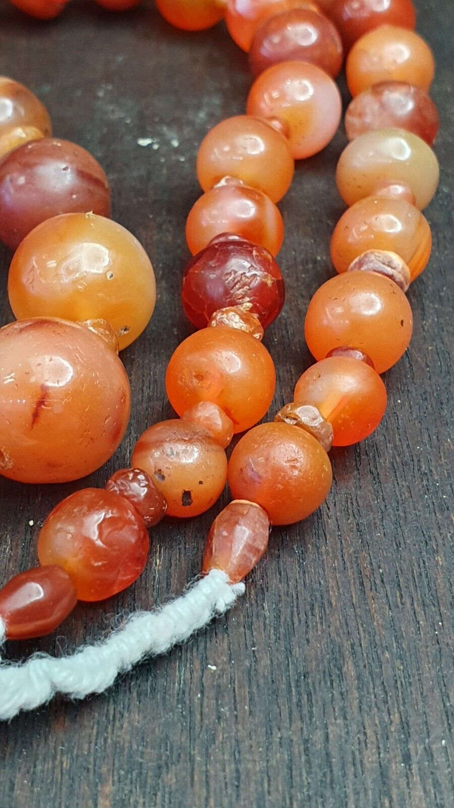 Lot Of Old Ancient Persian Carnelian Beads Agate Jewelry 1000+ years Old
