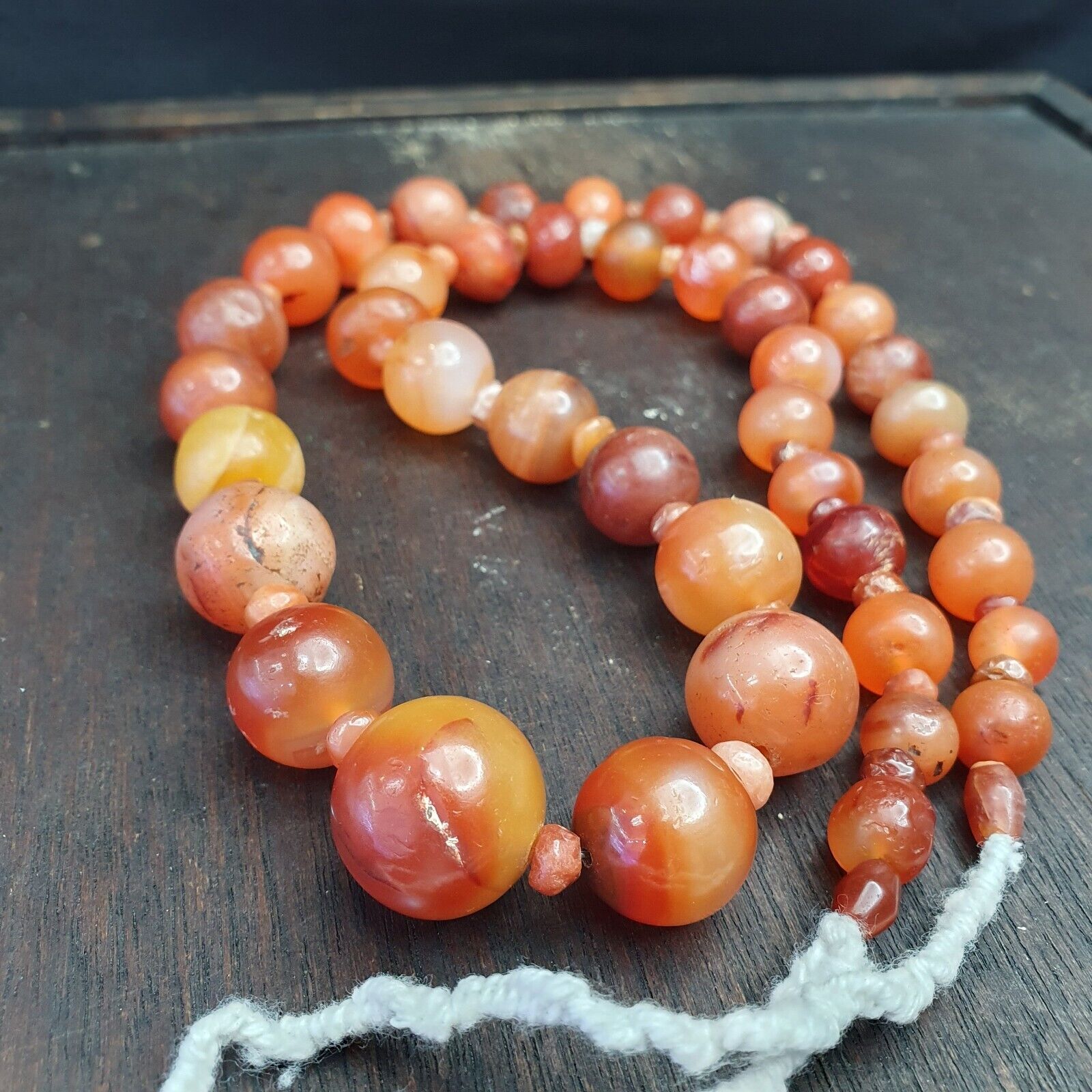 Lot Of Old Ancient Persian Carnelian Beads Agate Jewelry 1000+ years Old