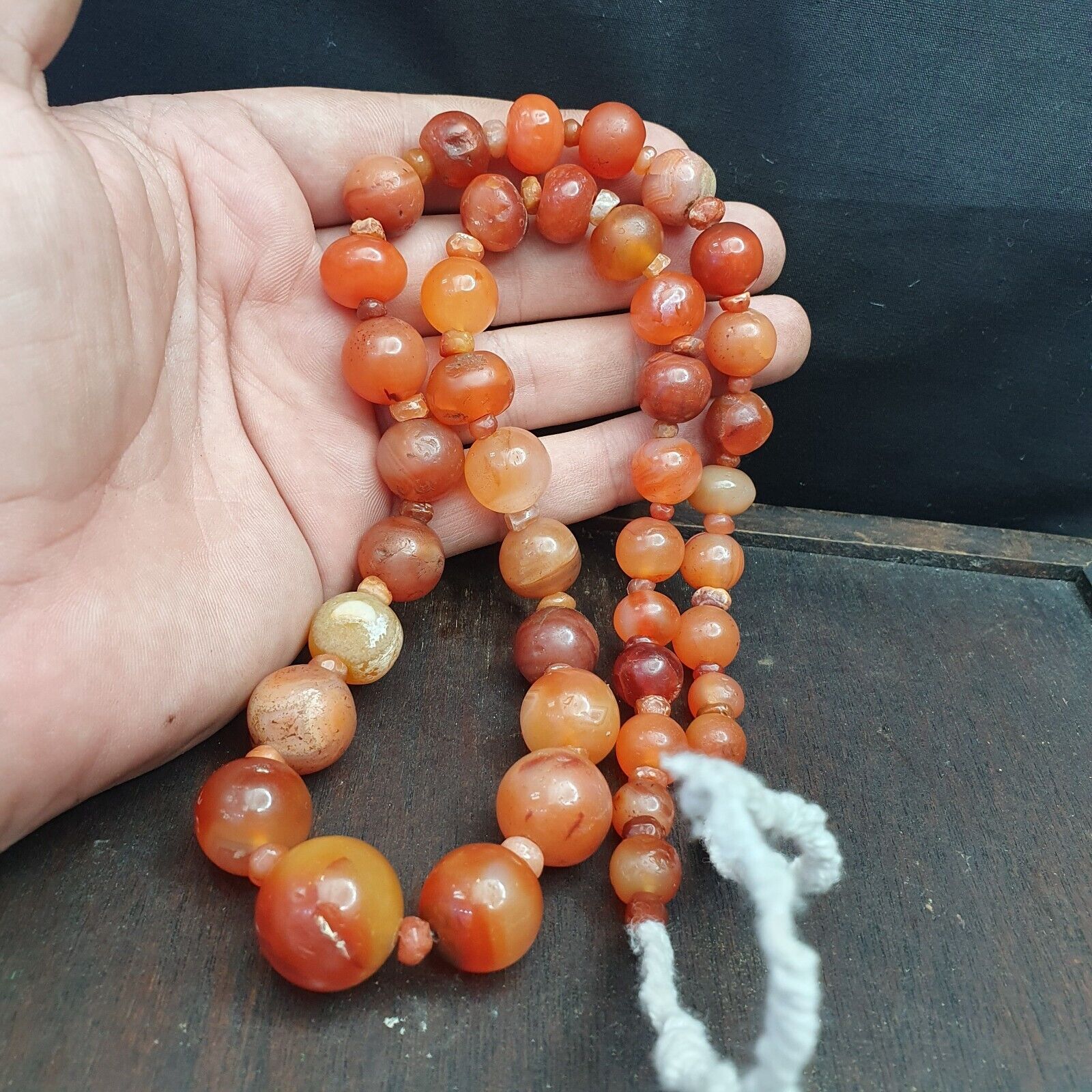 Lot Of Old Ancient Persian Carnelian Beads Agate Jewelry 1000+ years Old