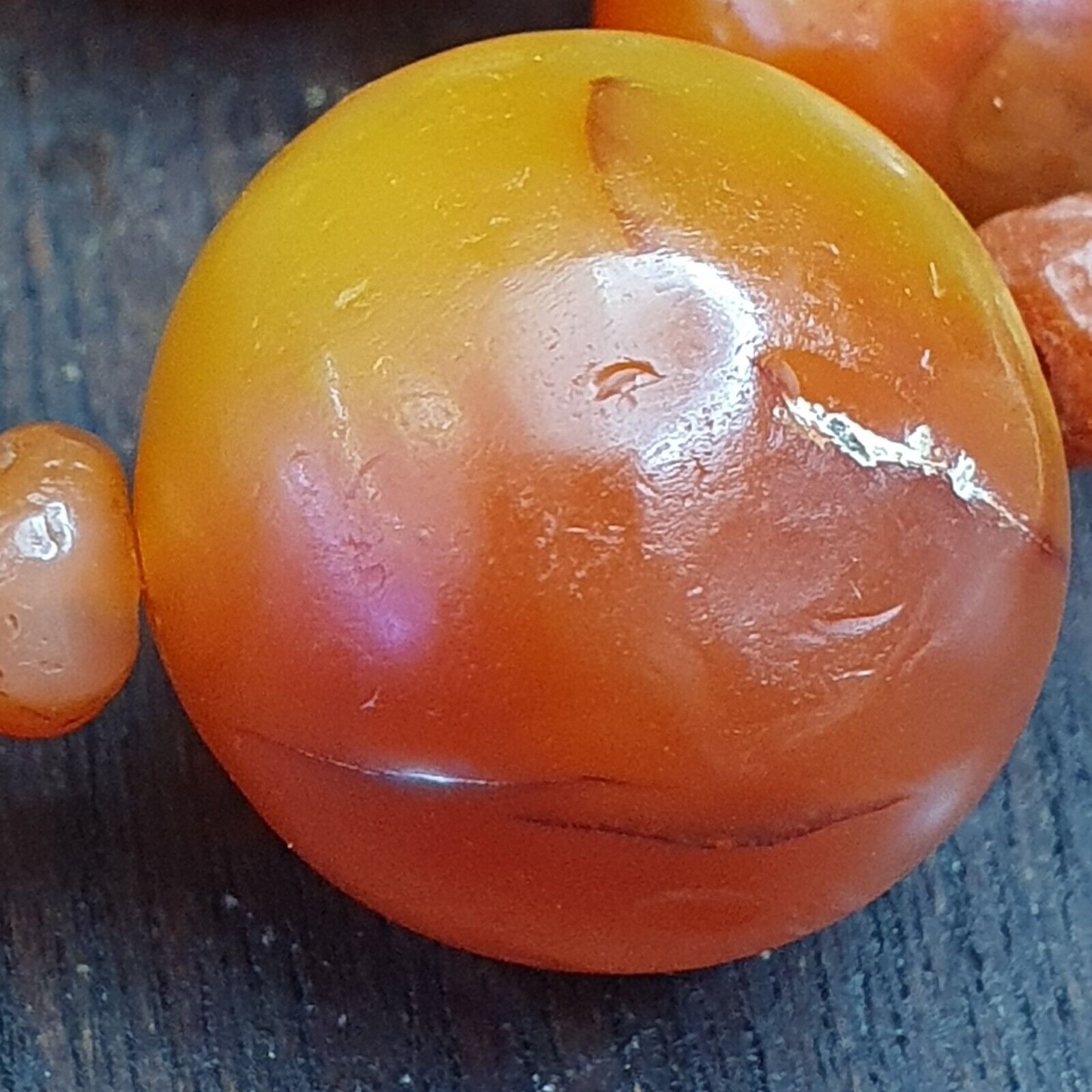 Lot Of Old Ancient Persian Carnelian Beads Agate Jewelry 1000+ years Old