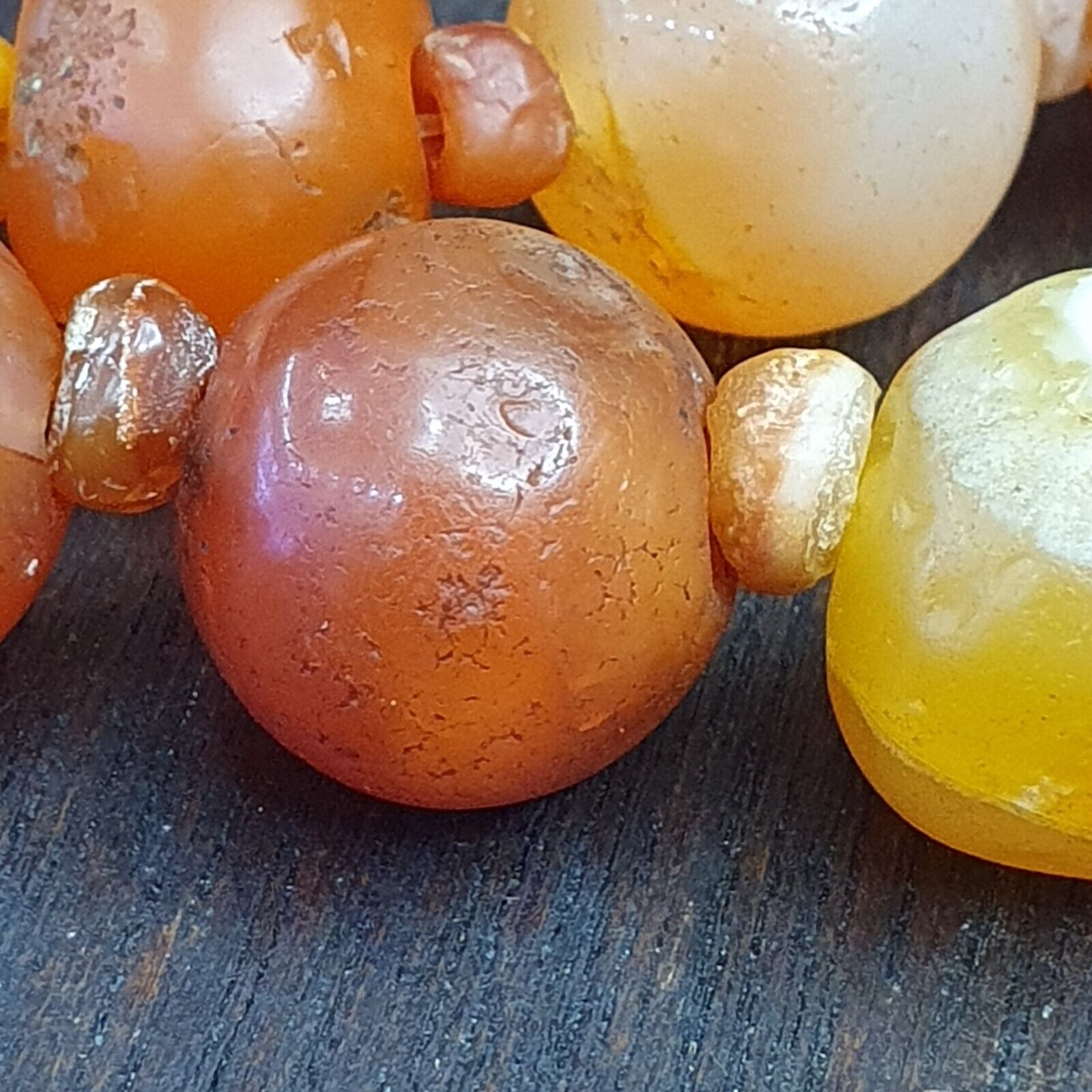 Lot Of Old Ancient Persian Carnelian Beads Agate Jewelry 1000+ years Old