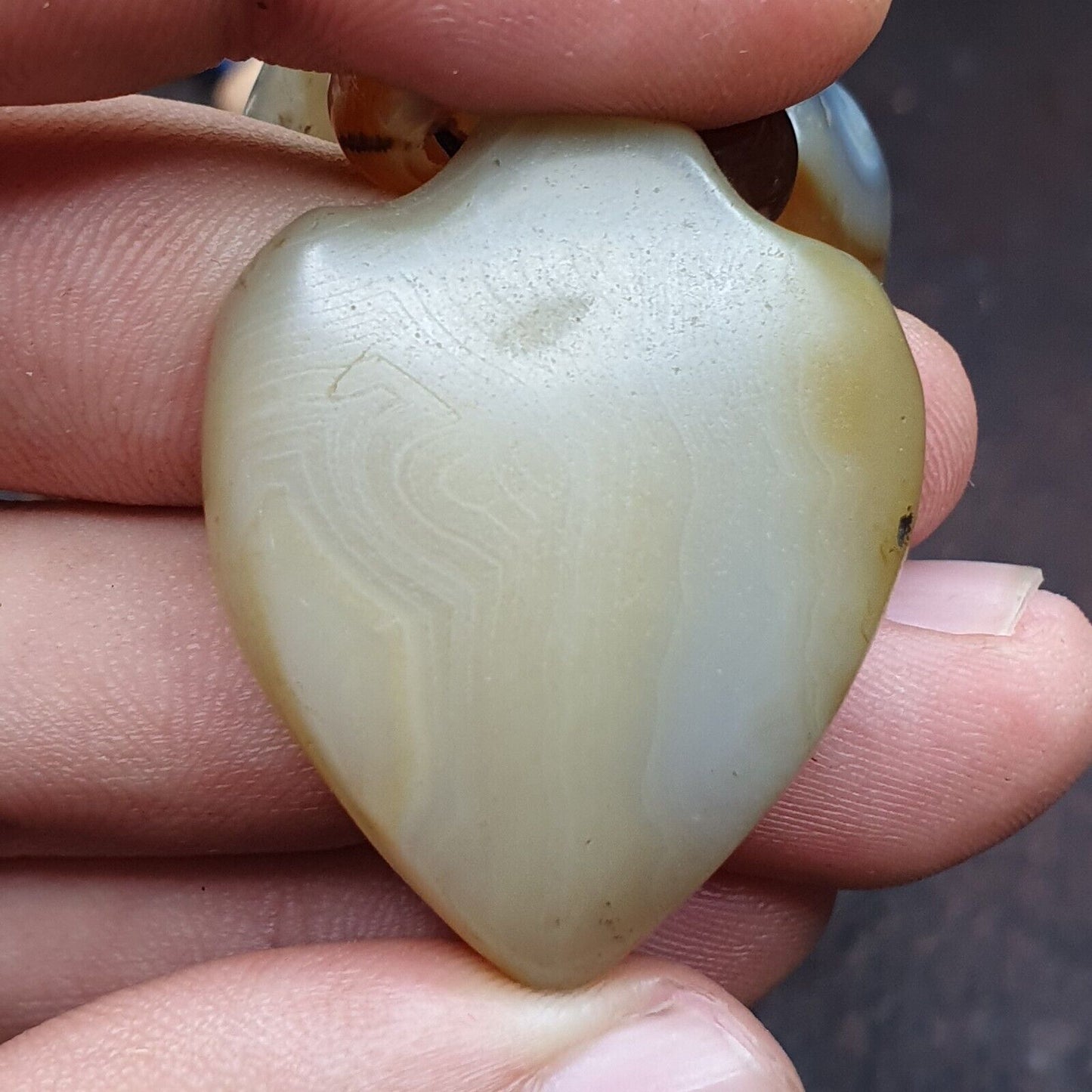 古代印度西藏蘇萊曼尼瑪瑙玉青金石長壽珠 MALA 項鍊