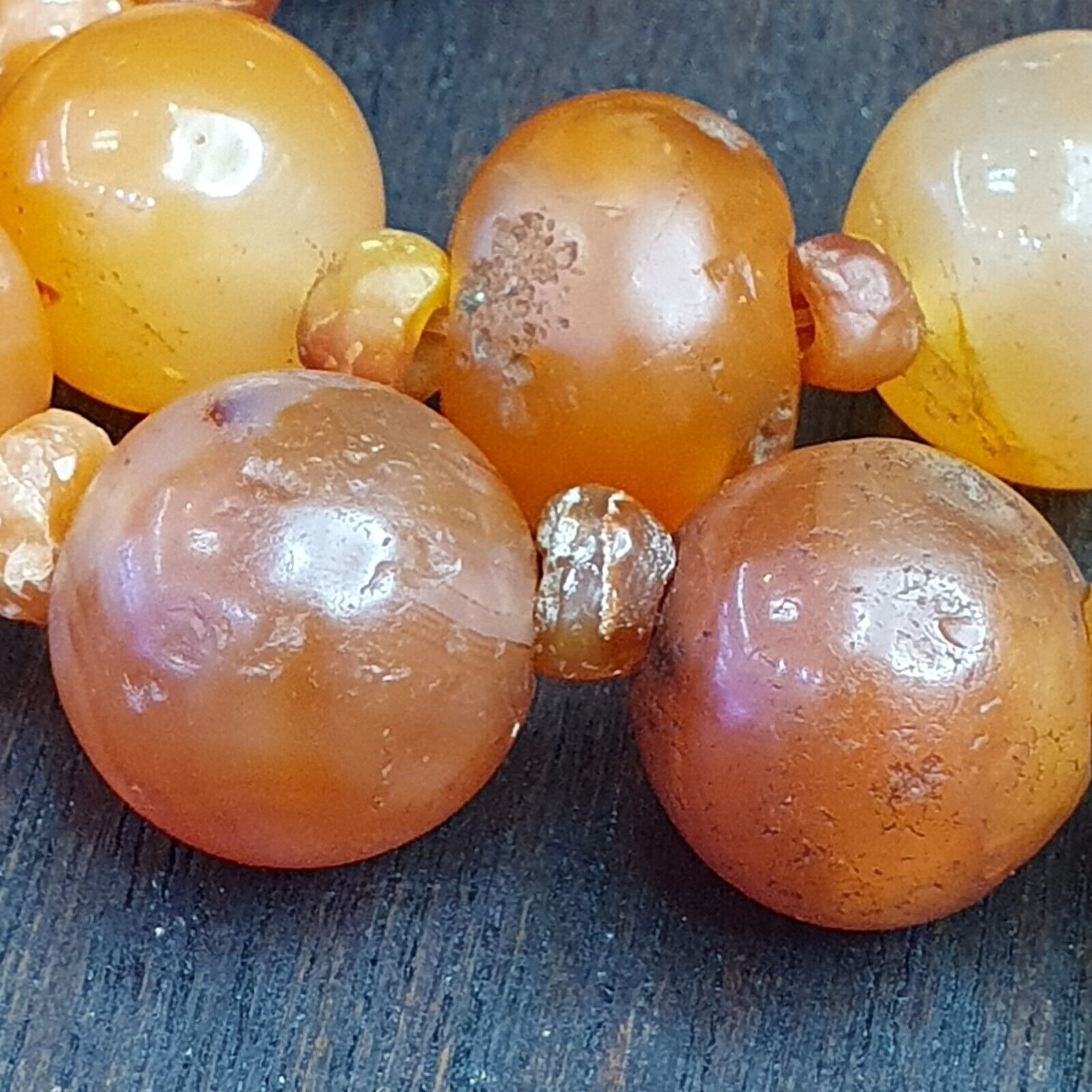 Lot Of Old Ancient Persian Carnelian Beads Agate Jewelry 1000+ years Old