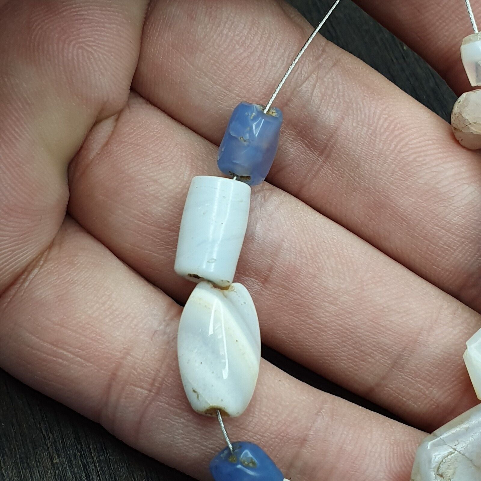 OLD BEAD Dzi Himalayan Afghani Persian Antique Agate Ancient Jewelry Antiquities