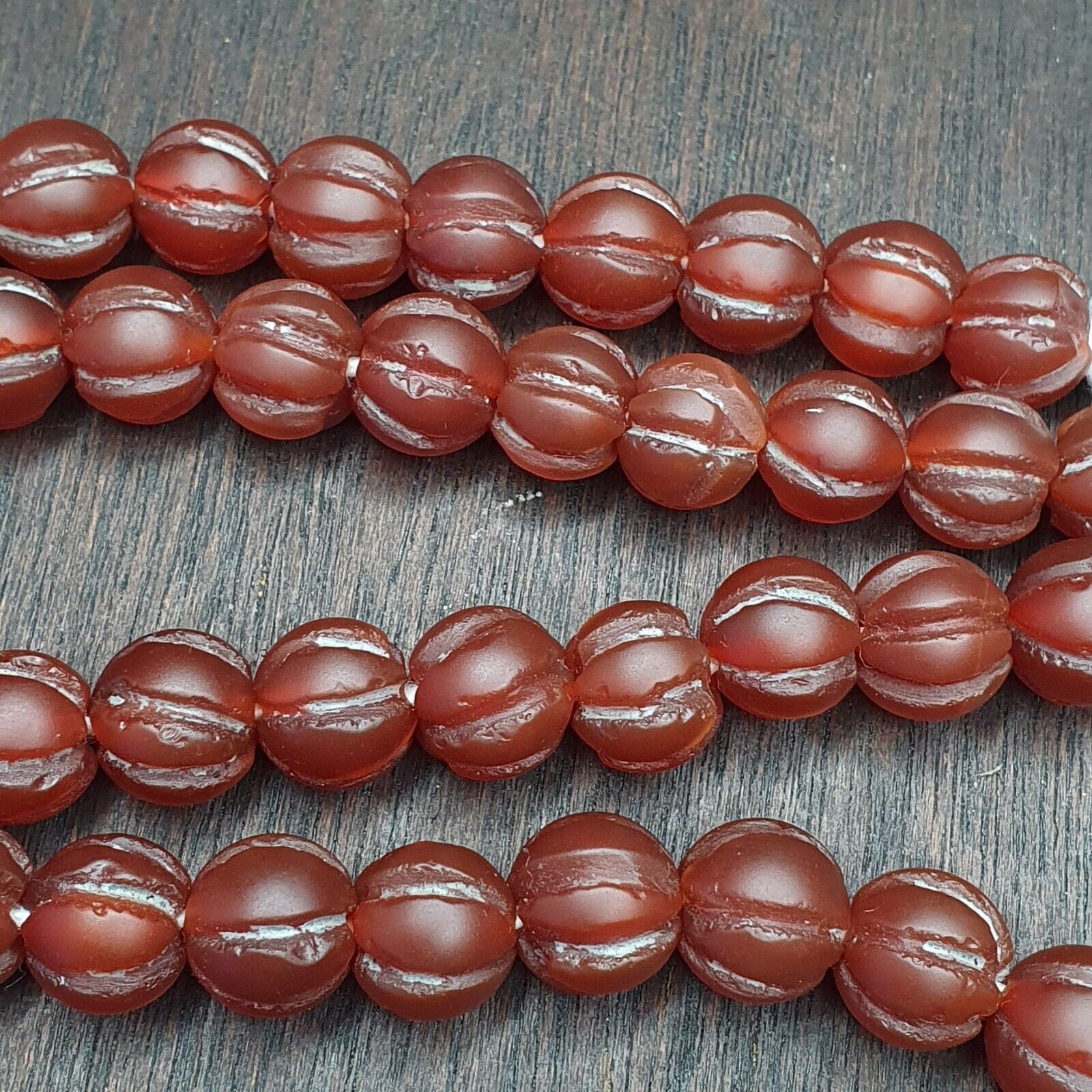 Vintage old beads antique Indo Tibetan Himalayan Tibetan carnelian necklace