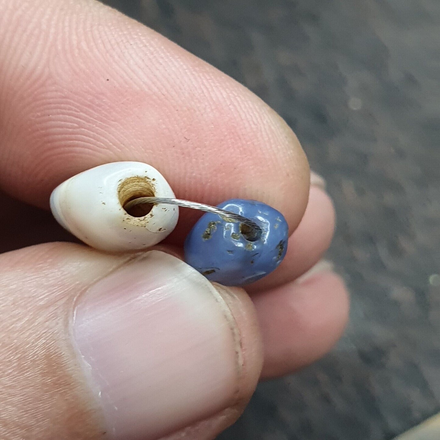 OLD BEAD Dzi Himalayan Afghani Persian Antique Agate Ancient Jewelry Antiquities