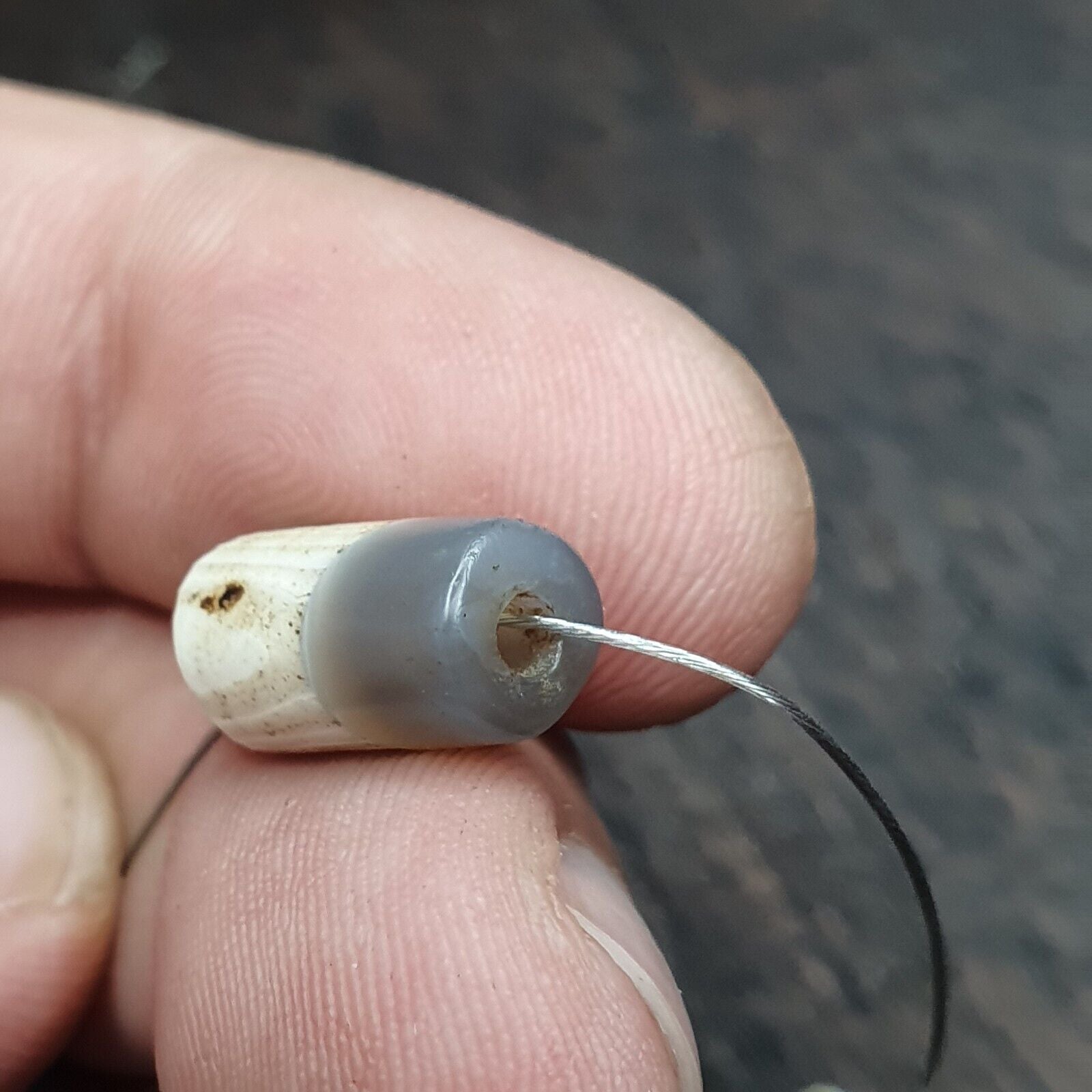 OLD BEAD Dzi Himalayan Afghani Persian Antique Agate Ancient Jewelry Antiquities