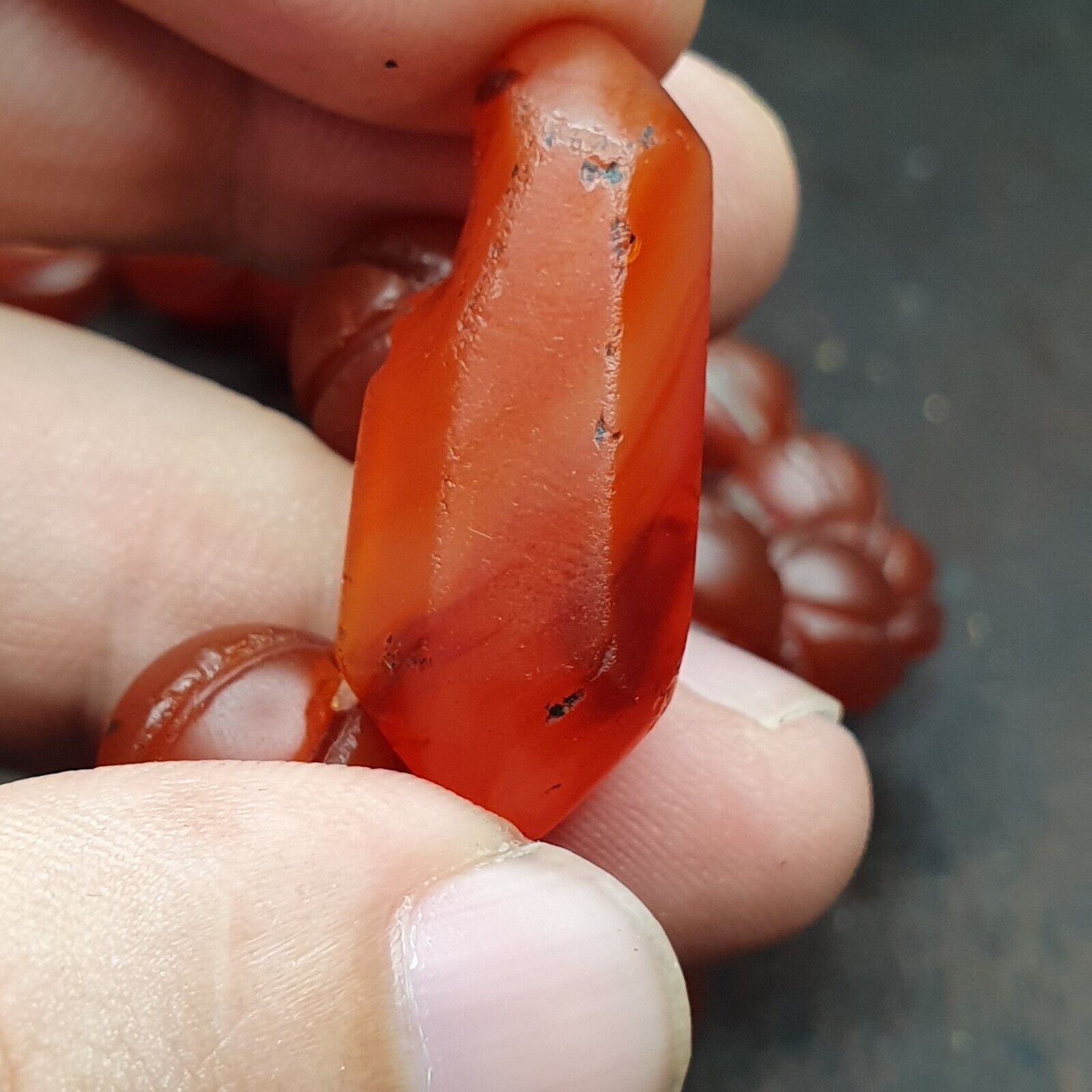 Vintage old beads antique Indo Tibetan Himalayan Tibetan carnelian necklace