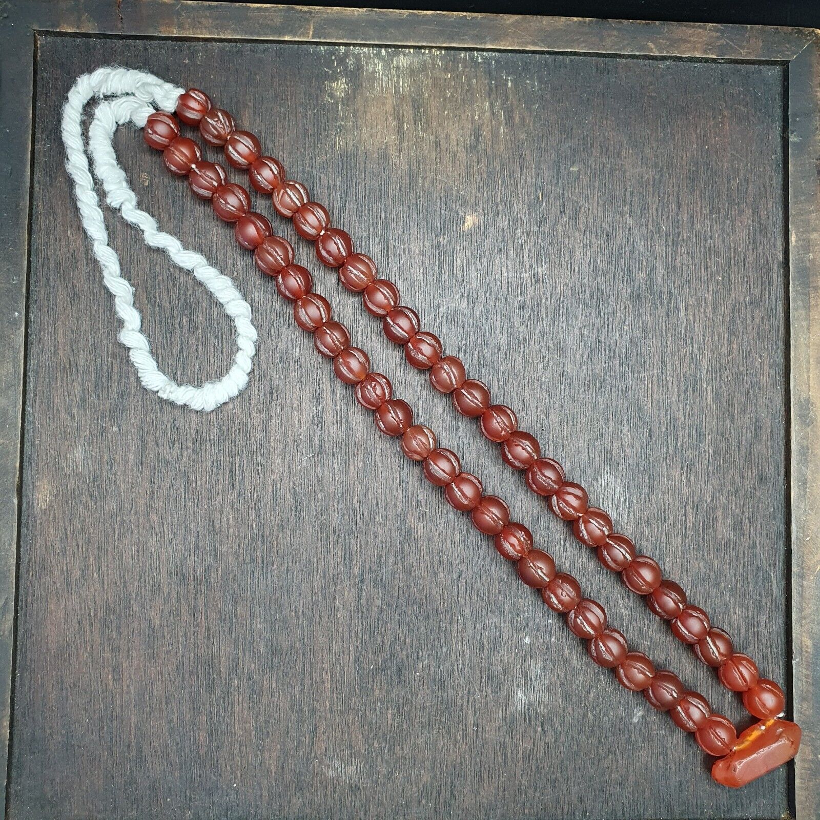 Vintage old beads antique Indo Tibetan Himalayan Tibetan carnelian necklace