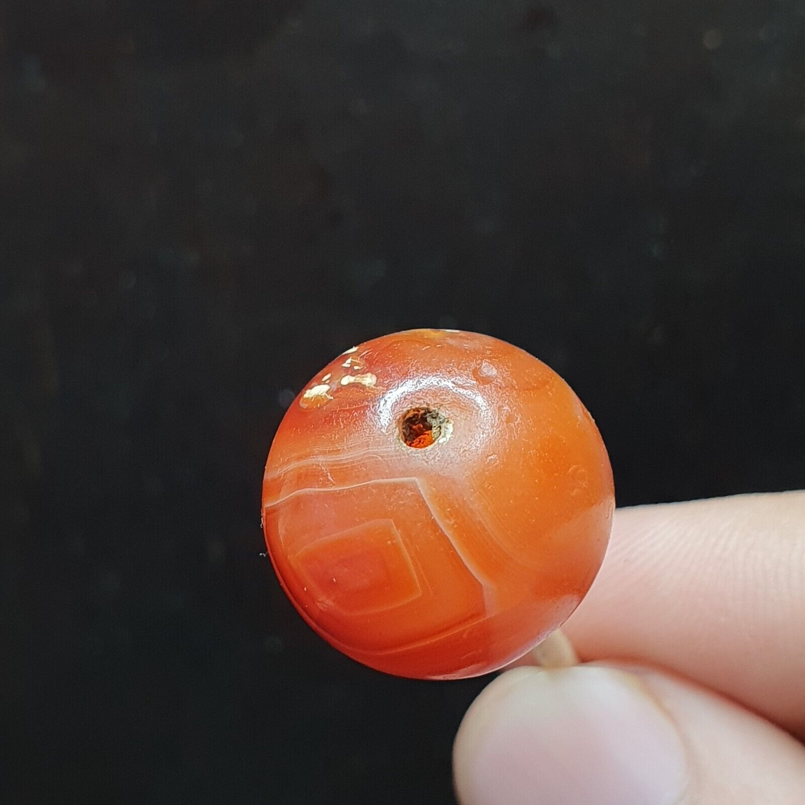 ANCIENT RARE PERSIAN SASSANIAN Eye Bead CARNELIAN AGATE  BEAD