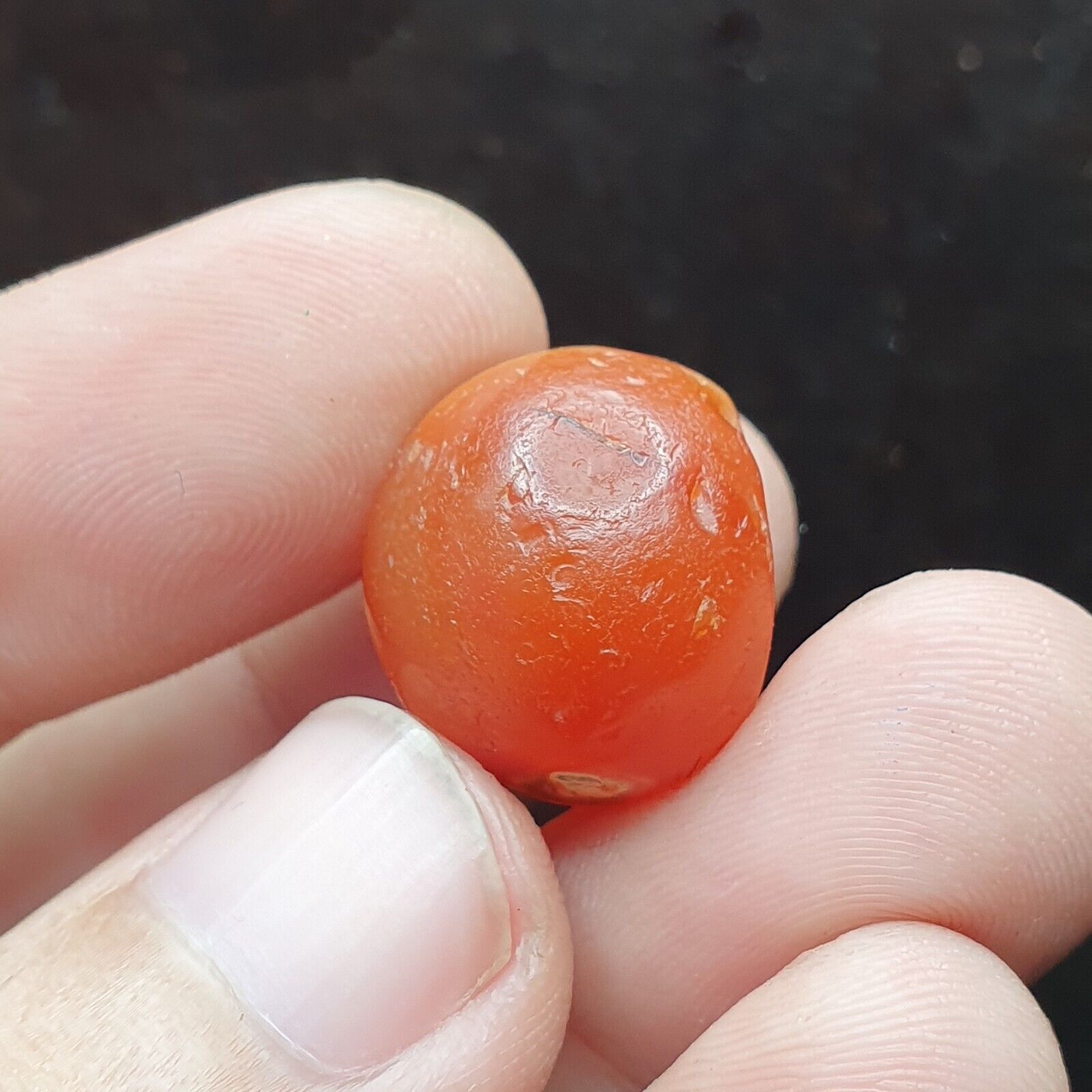 ANCIENT RARE PERSIAN SASSANIAN CARNELIAN AGATE  BEAD