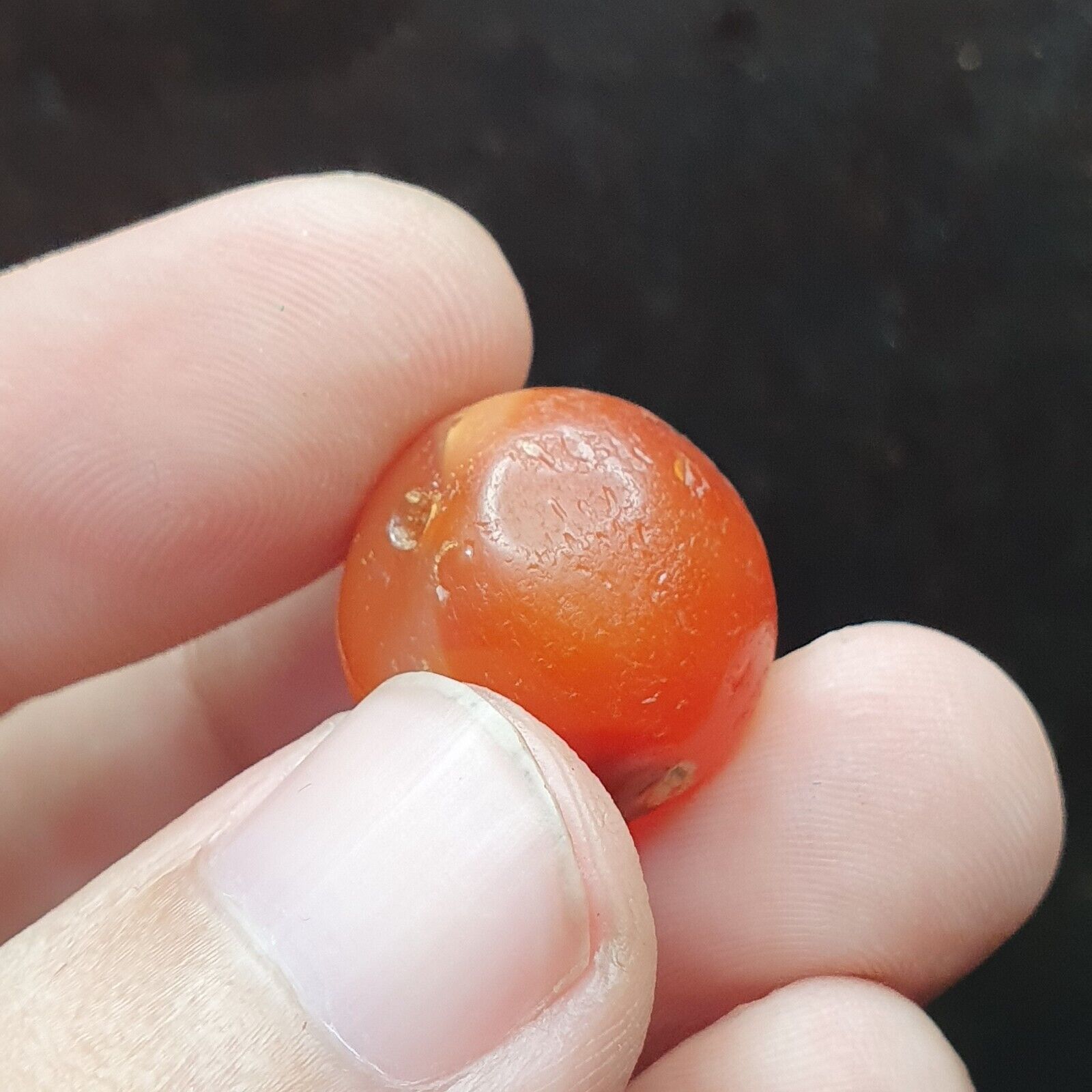 ANCIENT RARE PERSIAN SASSANIAN CARNELIAN AGATE  BEAD