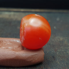 ANCIENT WORLD CLASS AGATE SEAL BEAD " Animal " PATTERN PATINA