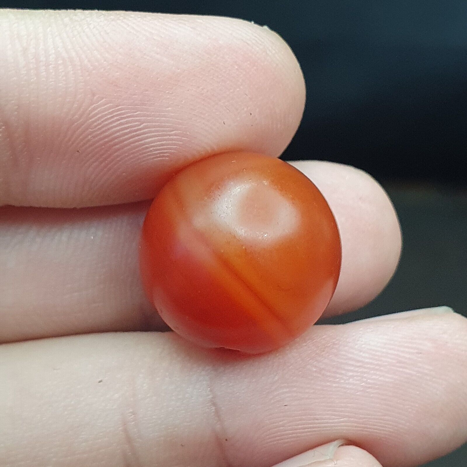 ANCIENT WORLD CLASS AGATE SEAL BEAD " Animal " PATTERN PATINA