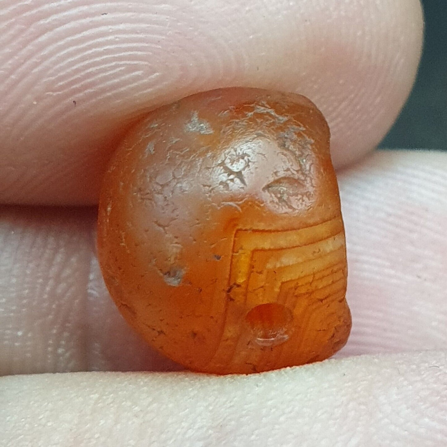 Antike Achatperle aus China-Tibet -1211