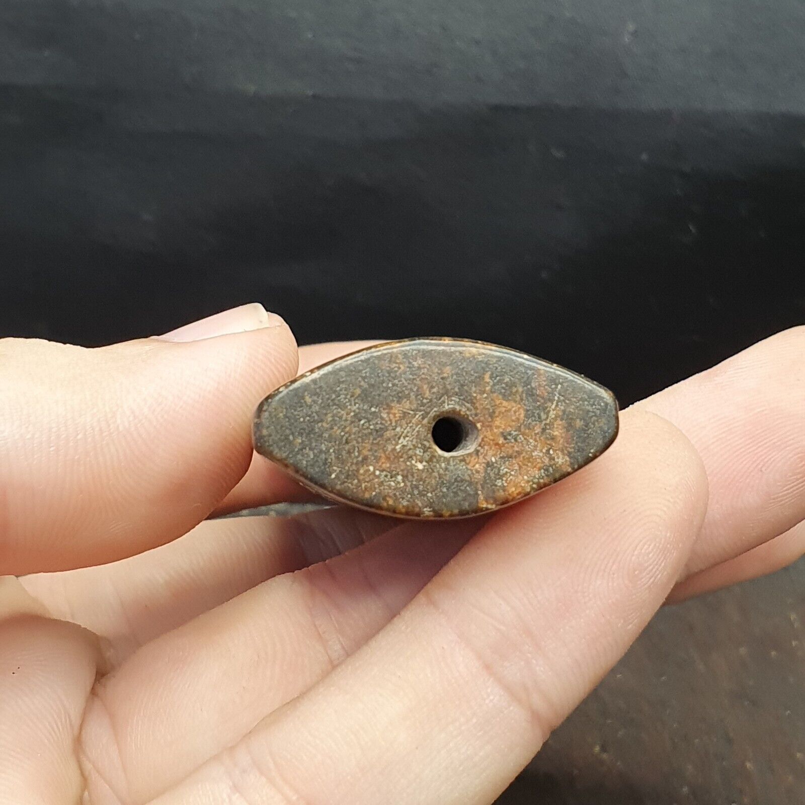 UNUSUAL ANTIQUE CHINESE JADE DOUBLE CONG VASE BEAD PENDANT CARVING BIRD