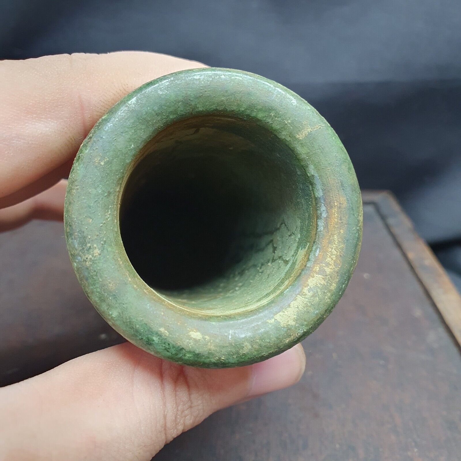 CARVED WITH DRAGON DECORATION OLD CHINESE ANTIQUES JADE SNUFF BOTTLE,