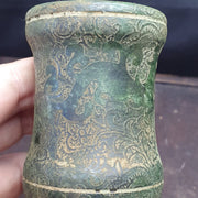 East Oasis Old Chinese Jade Snuff Bottle Carved with Dragon Decoration